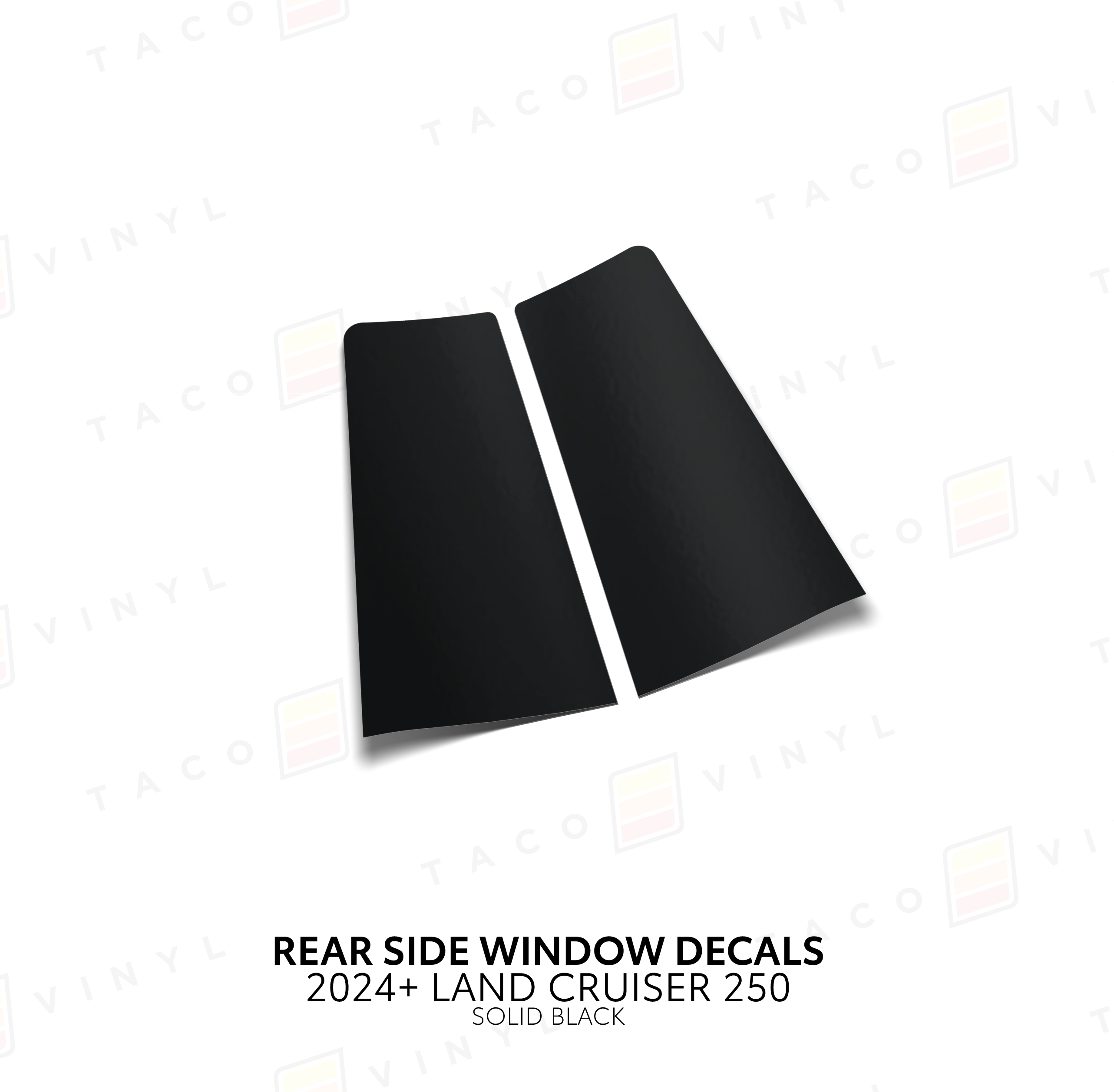 2024+  Rear Side Window Decal For Land Cruiser 250