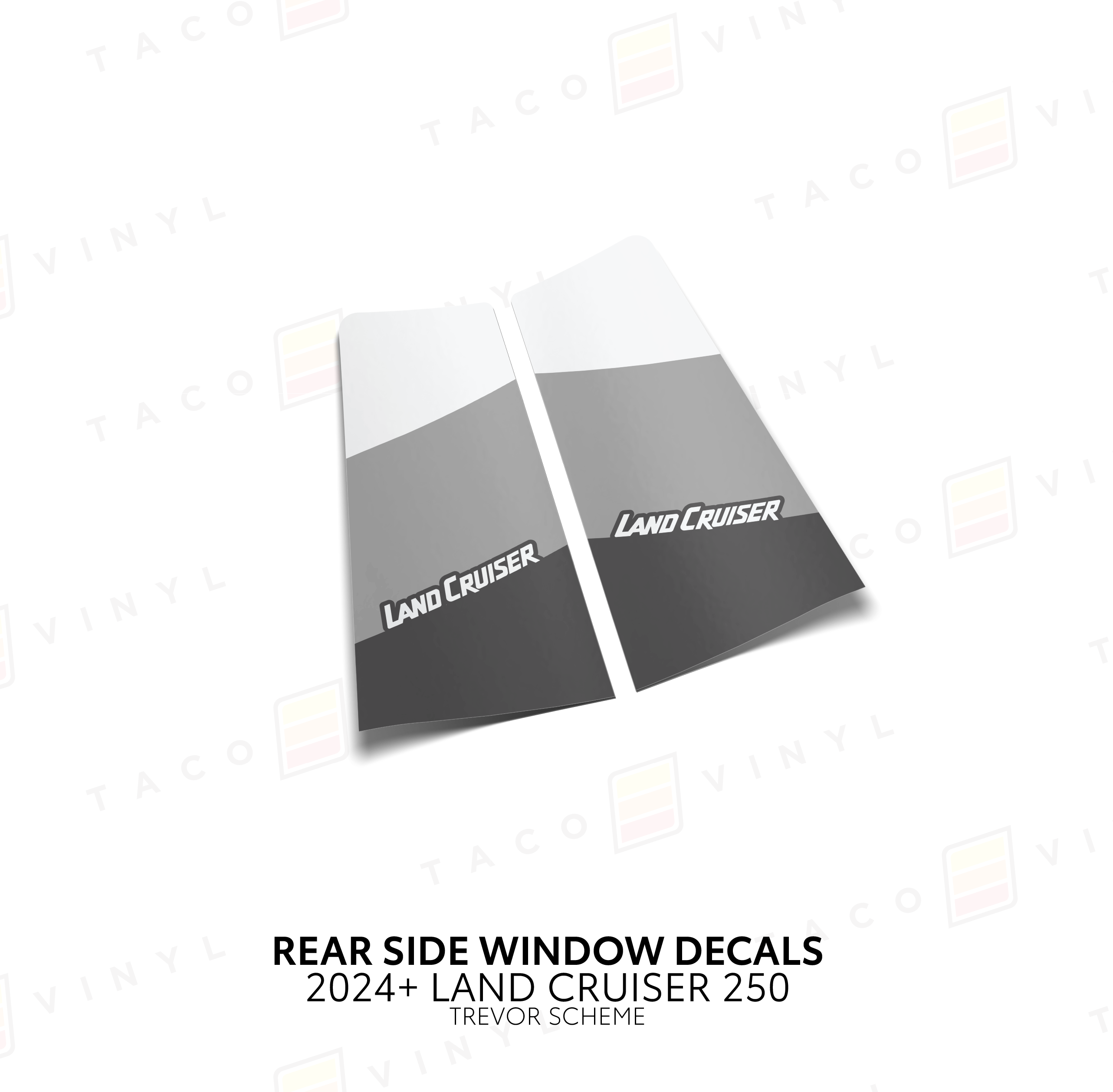 2024+  Rear Side Window Decal For Land Cruiser 250