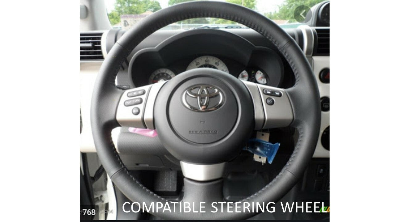Steering Wheel Emblem Overlay (For Select Toyota Models) - VOODOO BLUE - AJT DESIGN