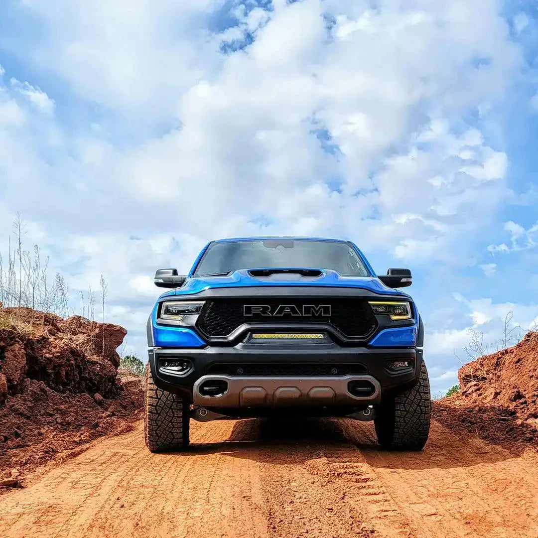 Front Bumper Flush LED Light Bar For 2019-2025 RAM Rebel/TRX/RHO | 100W 12,000 Lumens