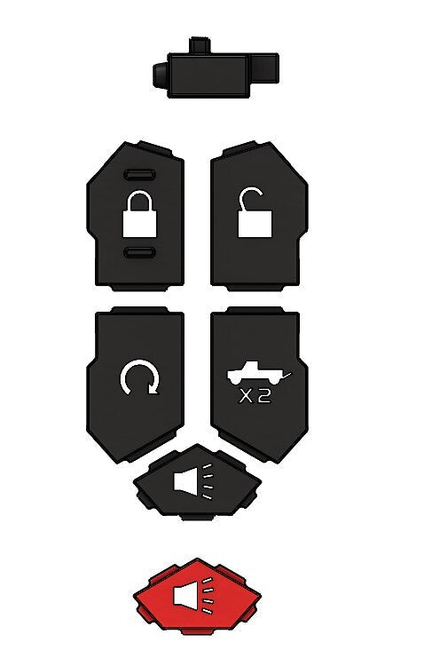 Injection Fob IF018 (For 2019+ Chevy/GMC Truck) - WHITE