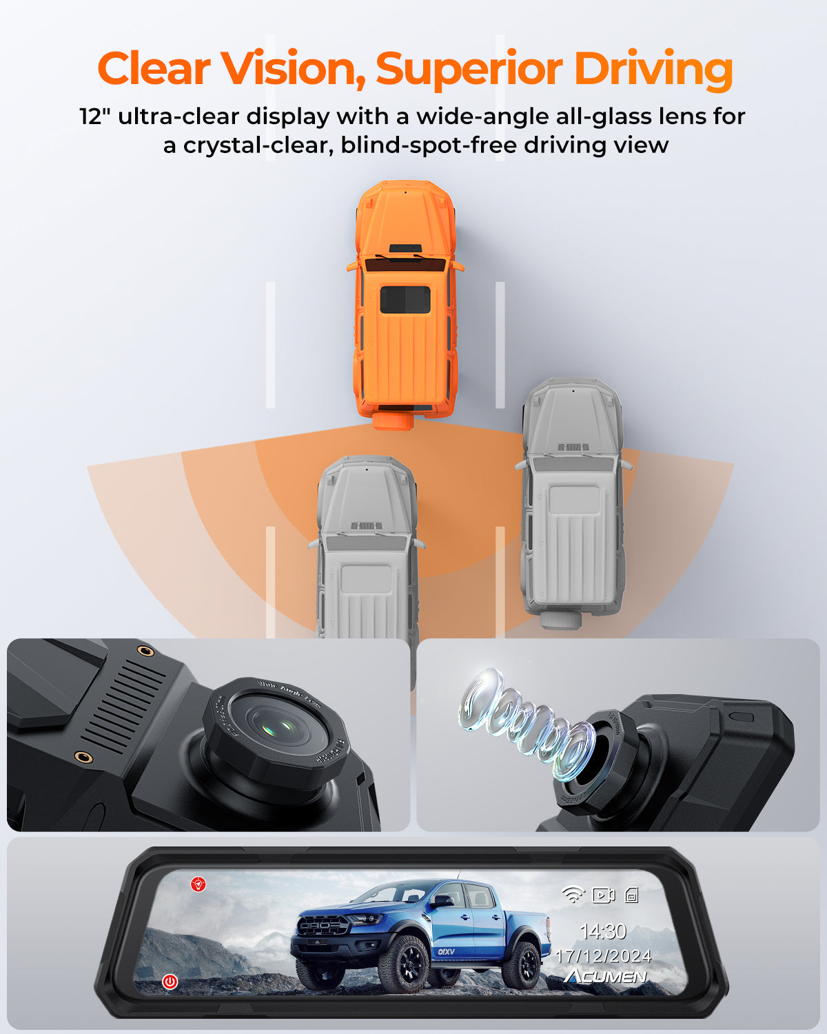 The Legend 3ch Waterproof Mirror DVR Switching System with 8-Gang in-Car Power Solid-State Switch Control Box