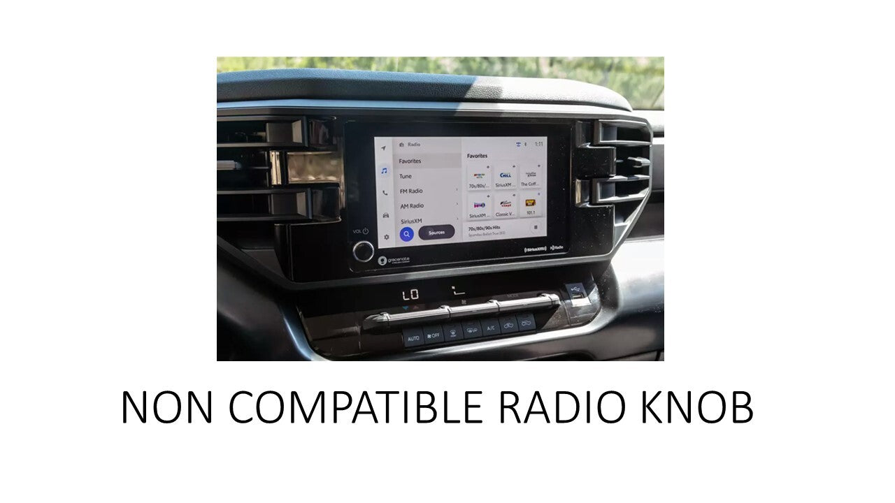 V2 Radio Knob (For 2022+ Tundra / 2024+ Tacoma / 2025+ 4Runner) - BLACK