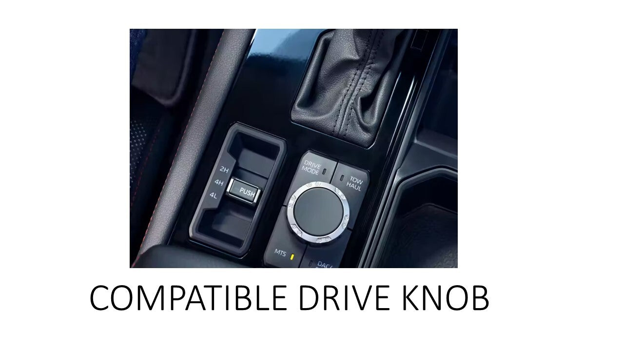 V2 Radio + Drive Mode Knob Set (For 2022+ Tundra) - BLACK