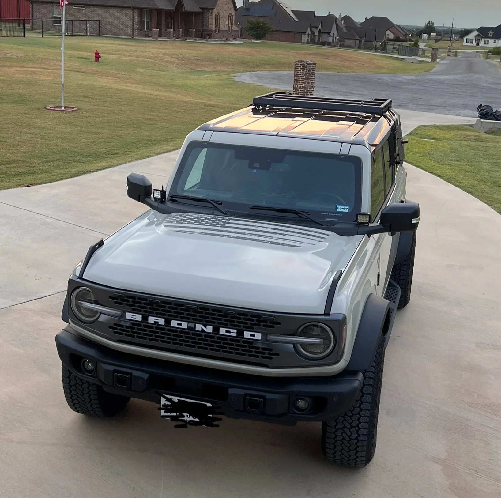 Stealth Clear American Flag Hood Overlay For 2021+ Bronco