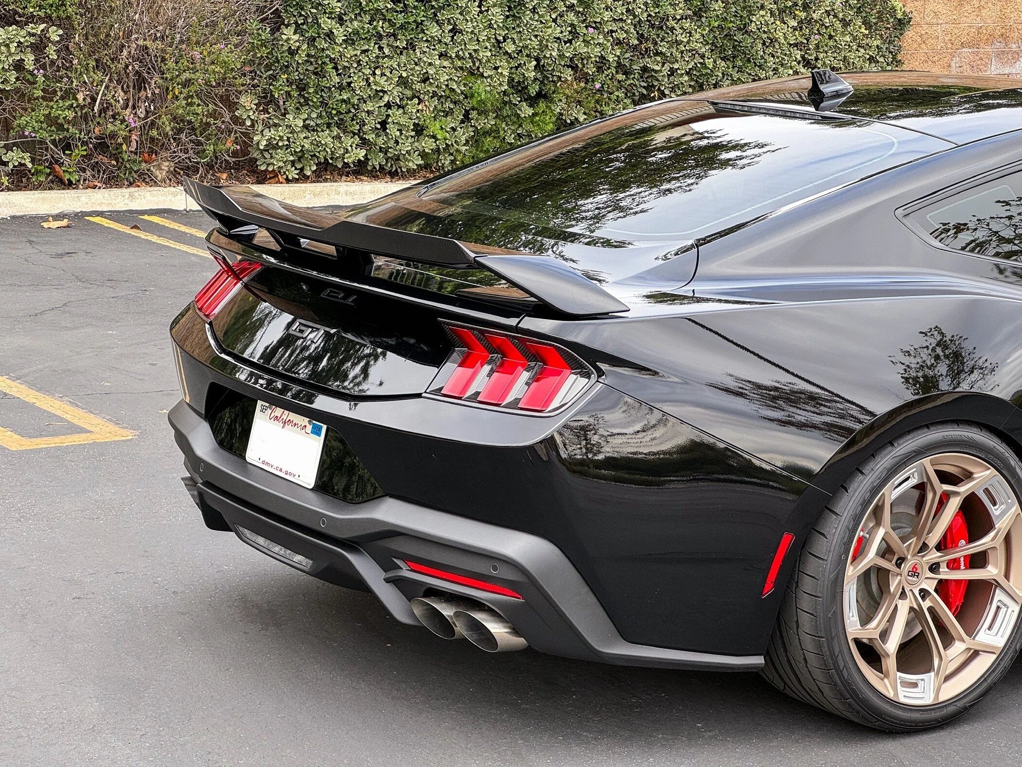 NYTOP Dry Carbon Taillight Cover For 2024-Current Ford Mustang