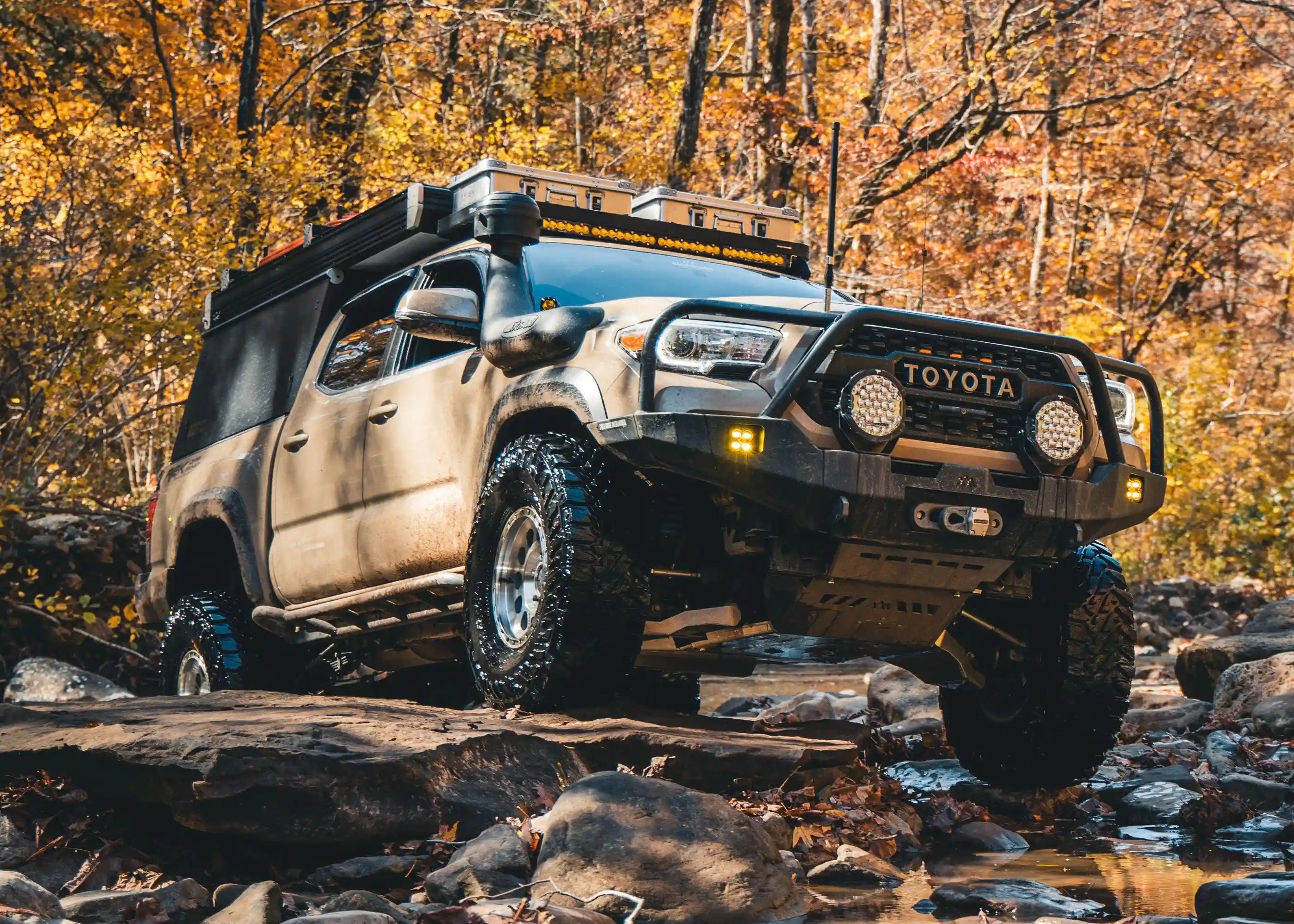 Hi-Lite Overland Front Bumper For Toyota Tacoma 3rd Gen (2016-2023) [Bull Bar]