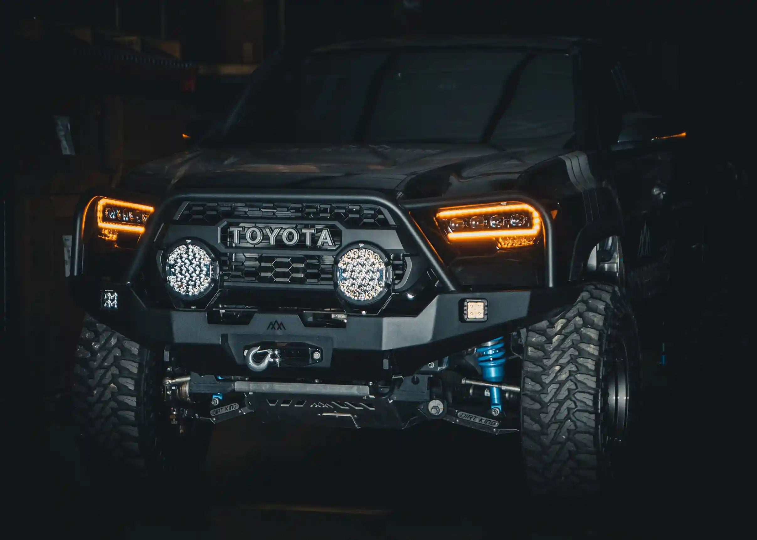 Hi-Lite Overland Front Bumper For Toyota Tacoma 3rd Gen (2016-2023) [Bull Bar]