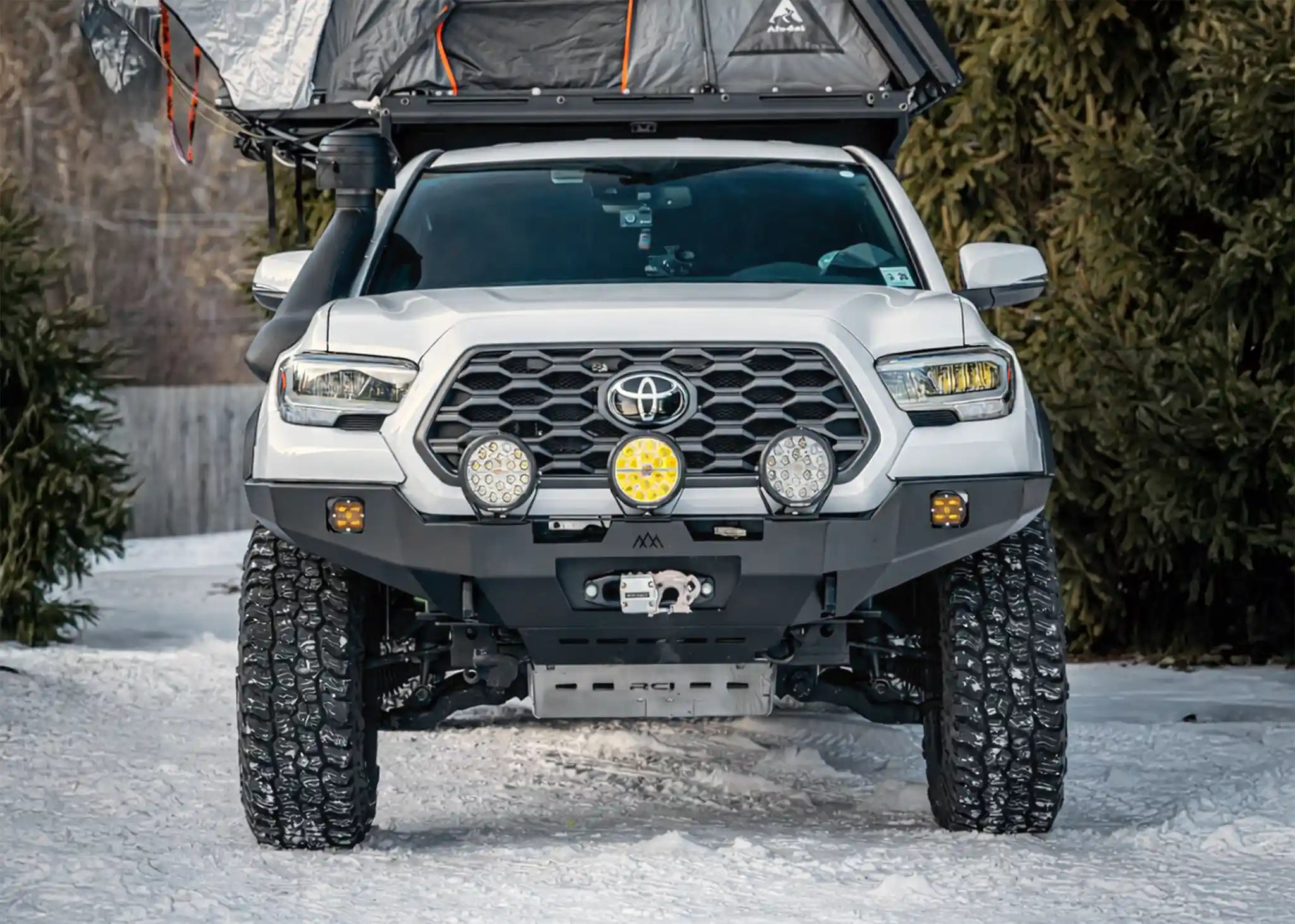 Hi-Lite Overland Front Bumper For Toyota Tacoma 3rd Gen (2016-2023) [No Bull Bar]
