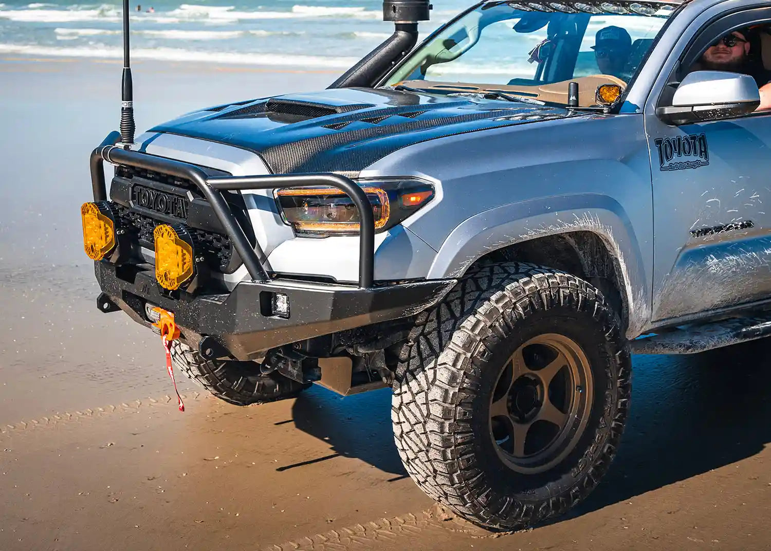 Hi-Lite Overland Front Bumper For Toyota Tacoma 3rd Gen (2016-2023) [Bull Bar]