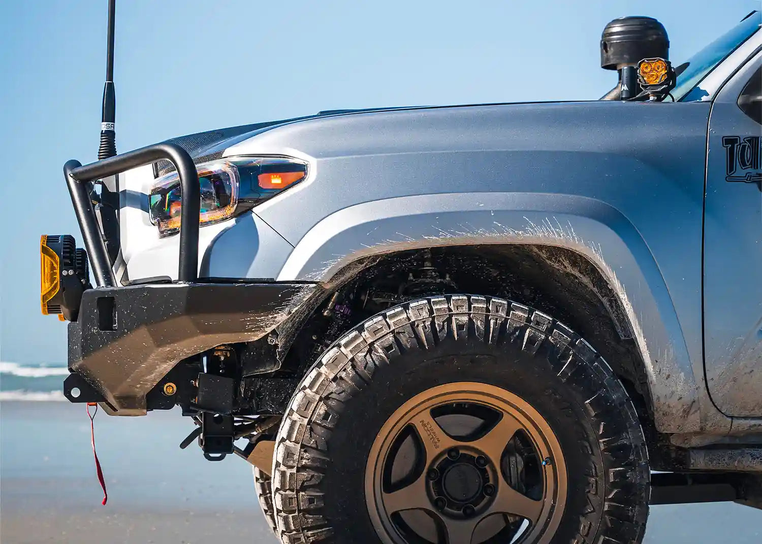 Hi-Lite Overland Front Bumper For Toyota Tacoma 3rd Gen (2016-2023) [Bull Bar]
