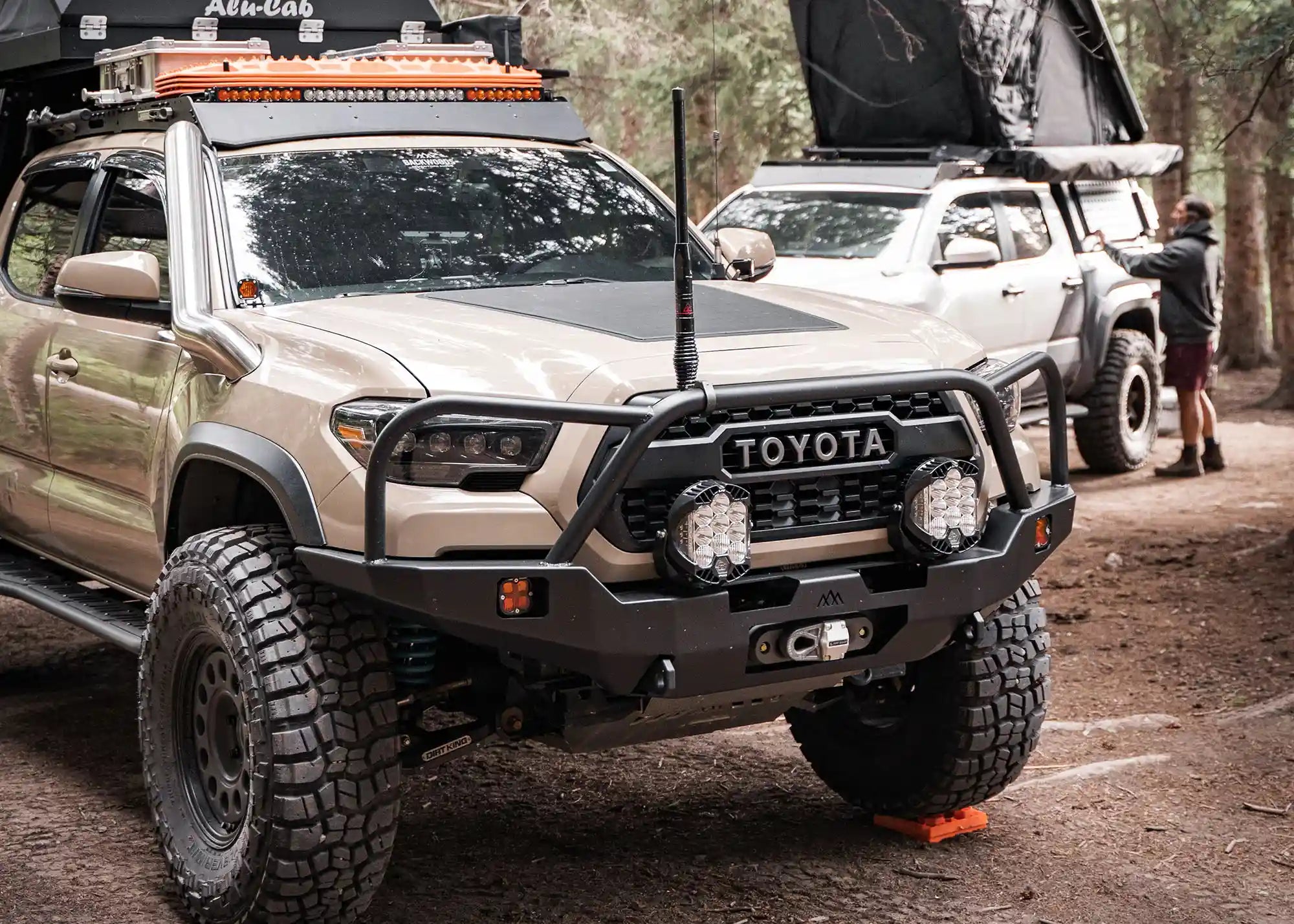 Hi-Lite Overland Front Bumper For Toyota Tacoma 3rd Gen (2016-2023) [Bull Bar]