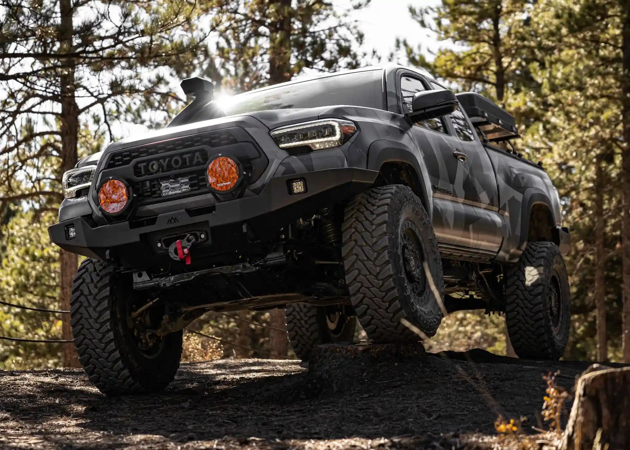 Hi-Lite Overland Front Bumper For Toyota Tacoma 3rd Gen (2016-2023) [No Bull Bar]