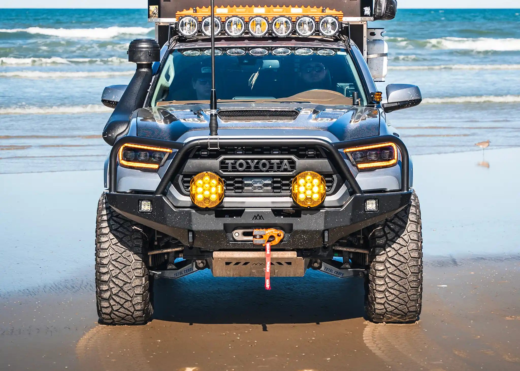 Hi-Lite Overland Front Bumper For Toyota Tacoma 3rd Gen (2016-2023) [Bull Bar]