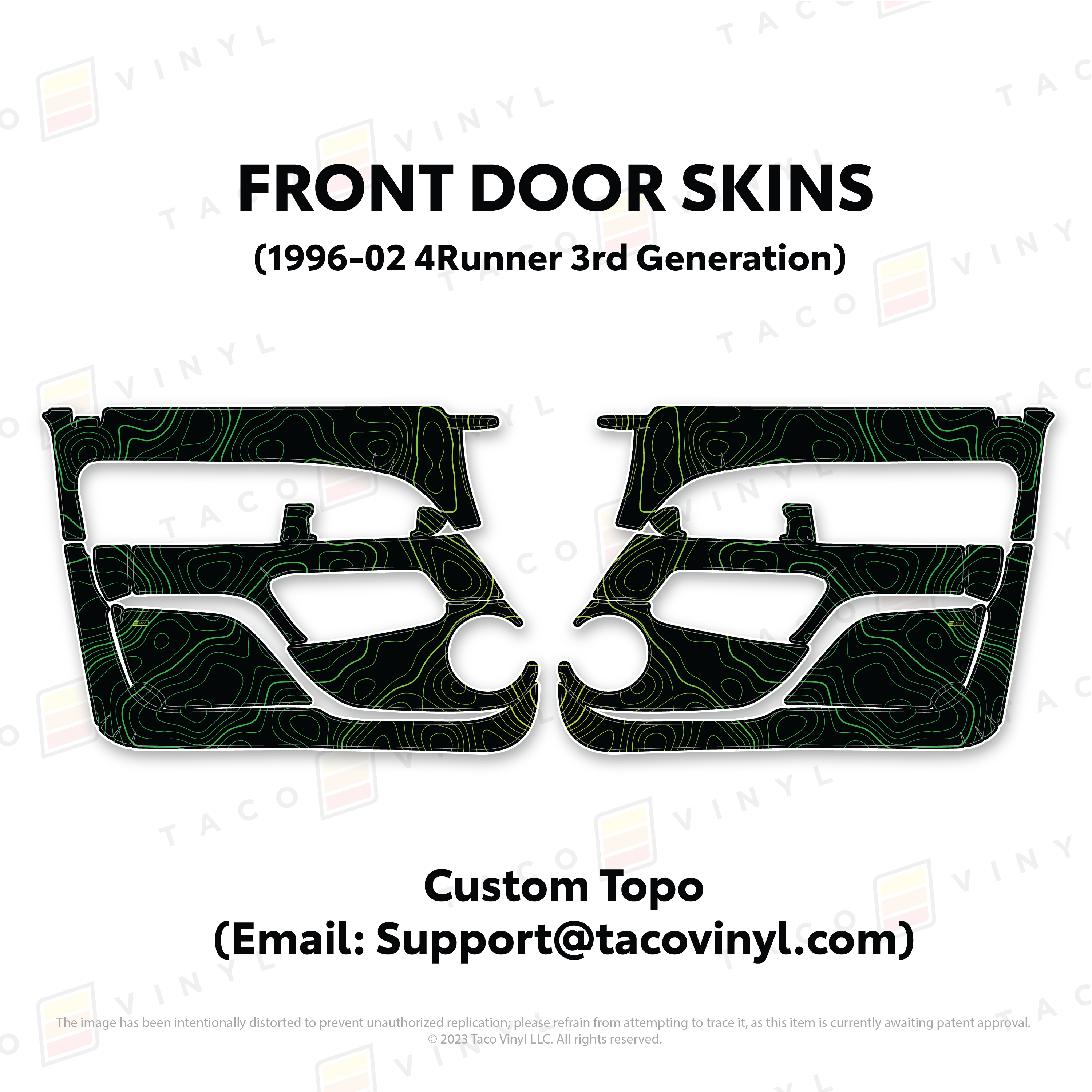 1996-2002  Door Skins For 4Runner