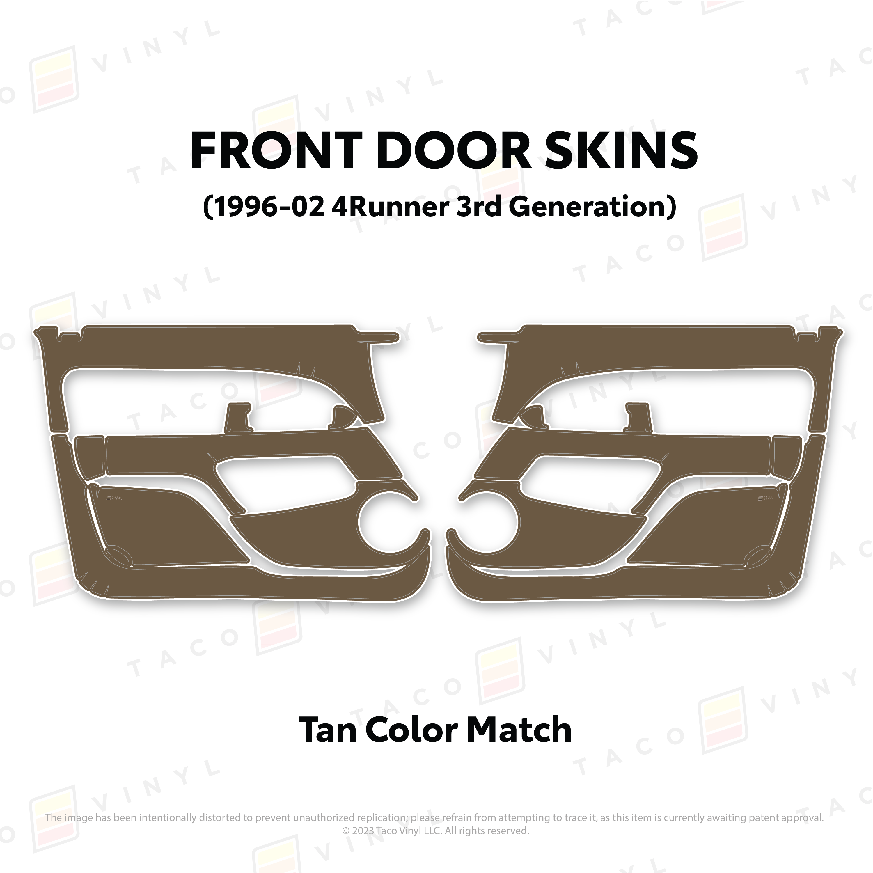 1996-2002  Door Skins For 4Runner