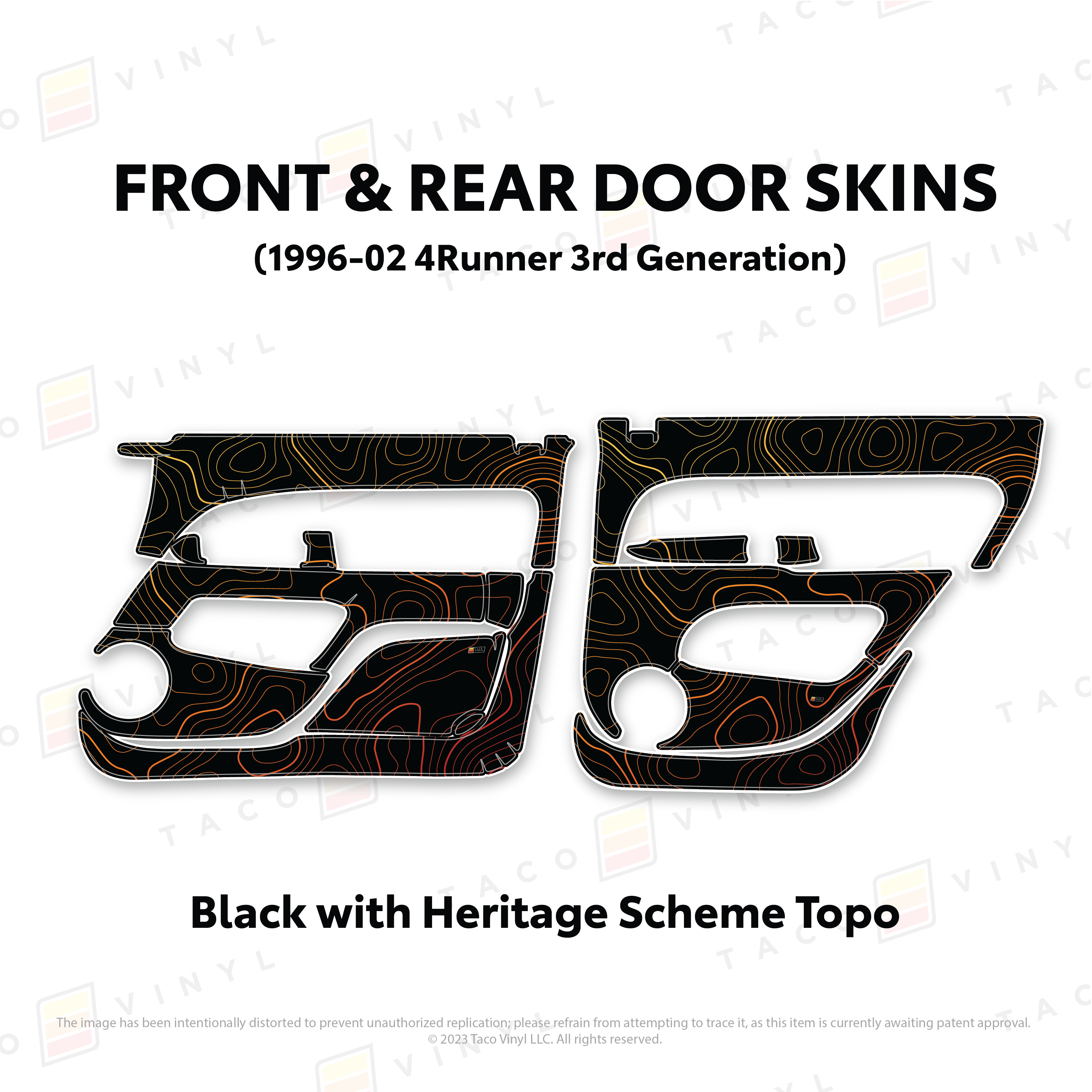 1996-2002  Door Skins For 4Runner