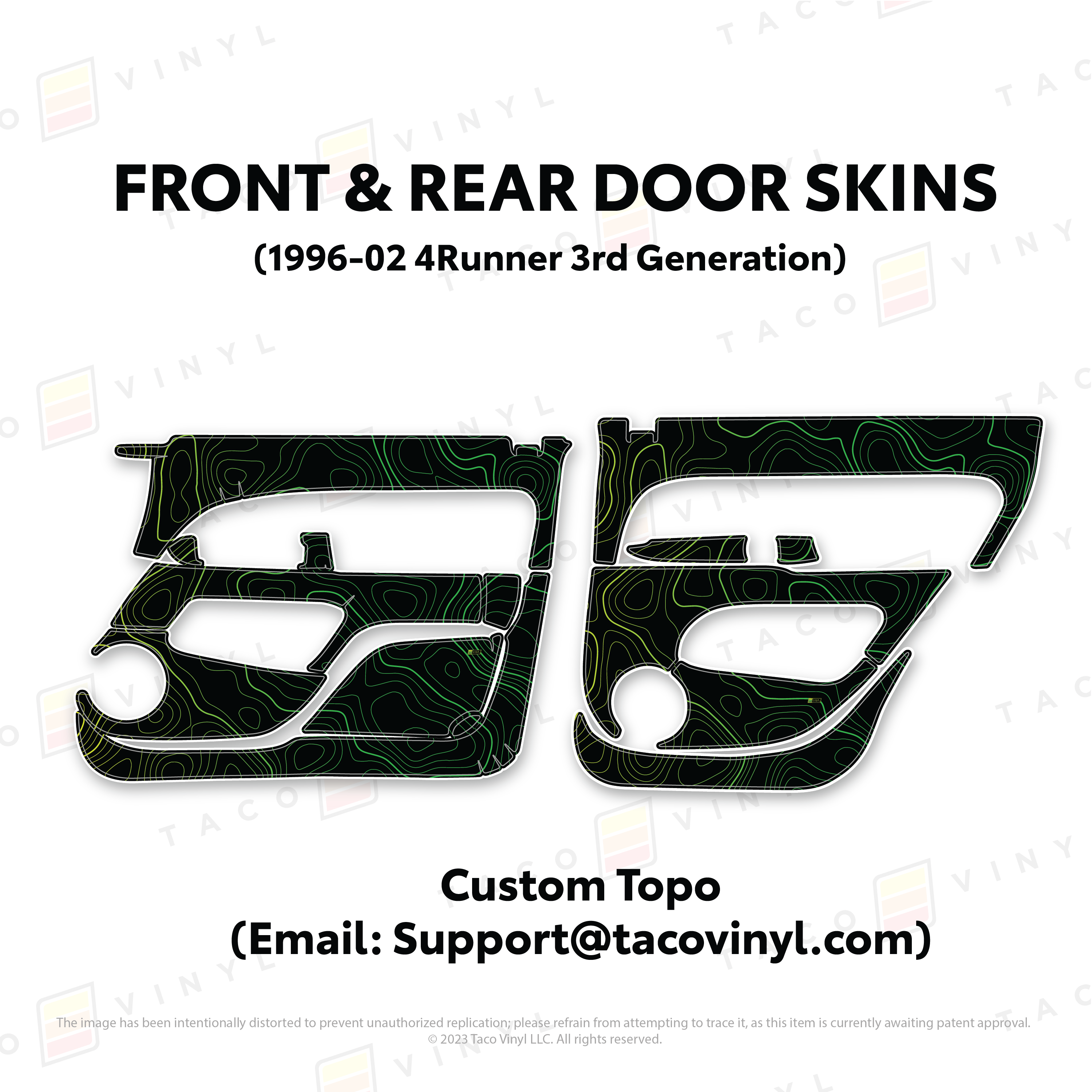 1996-2002  Door Skins For 4Runner