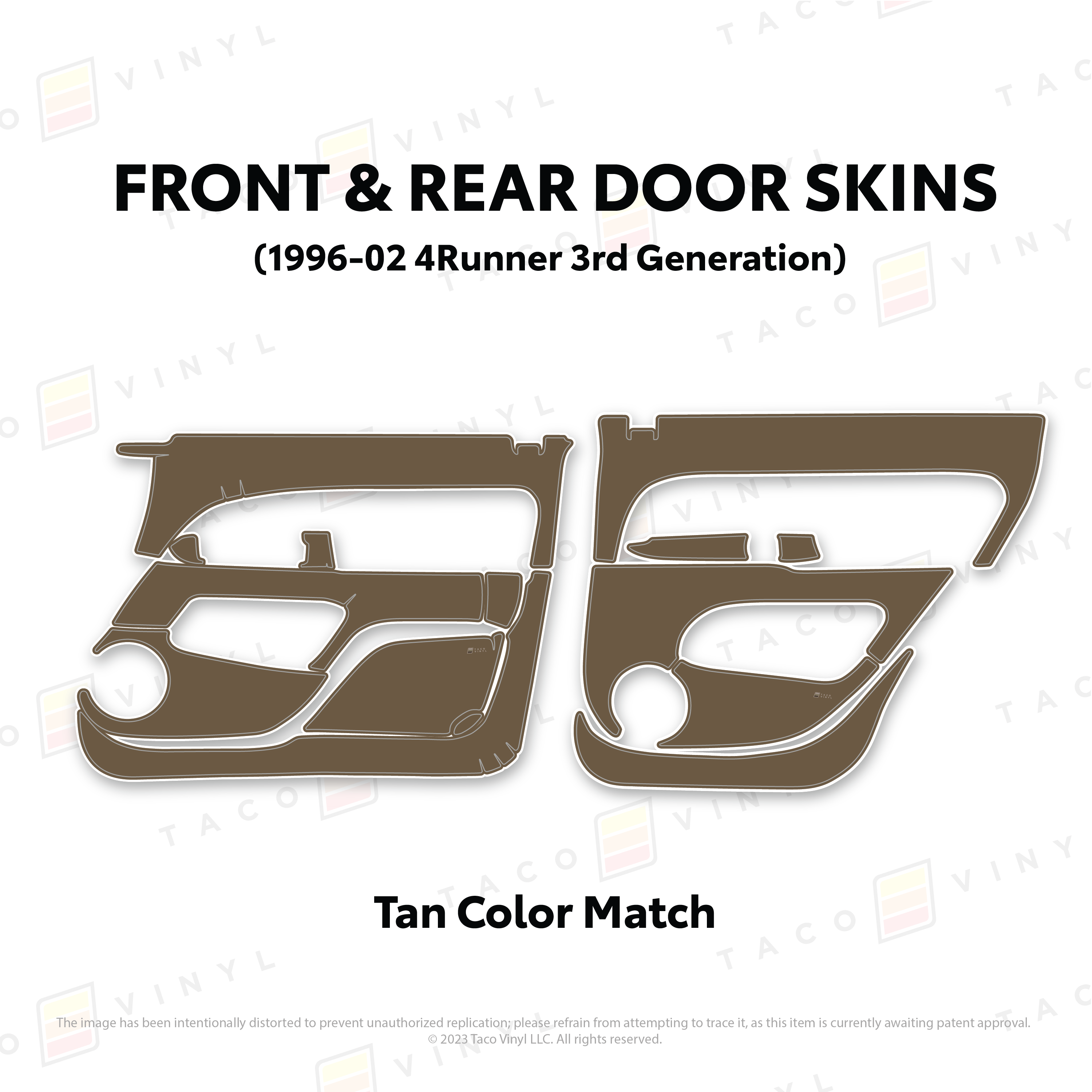 1996-2002  Door Skins For 4Runner