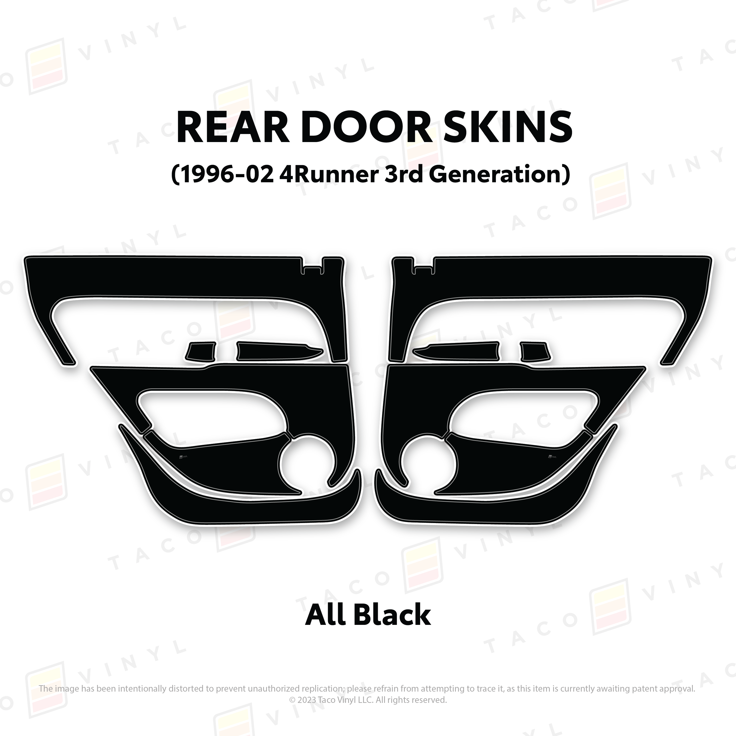 1996-2002  Door Skins For 4Runner