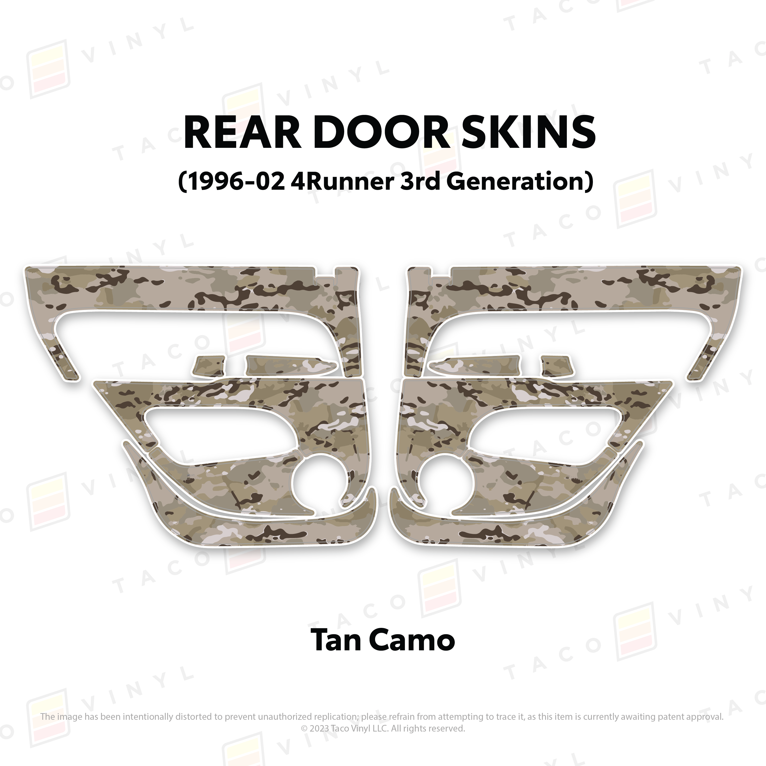 1996-2002  Door Skins For 4Runner