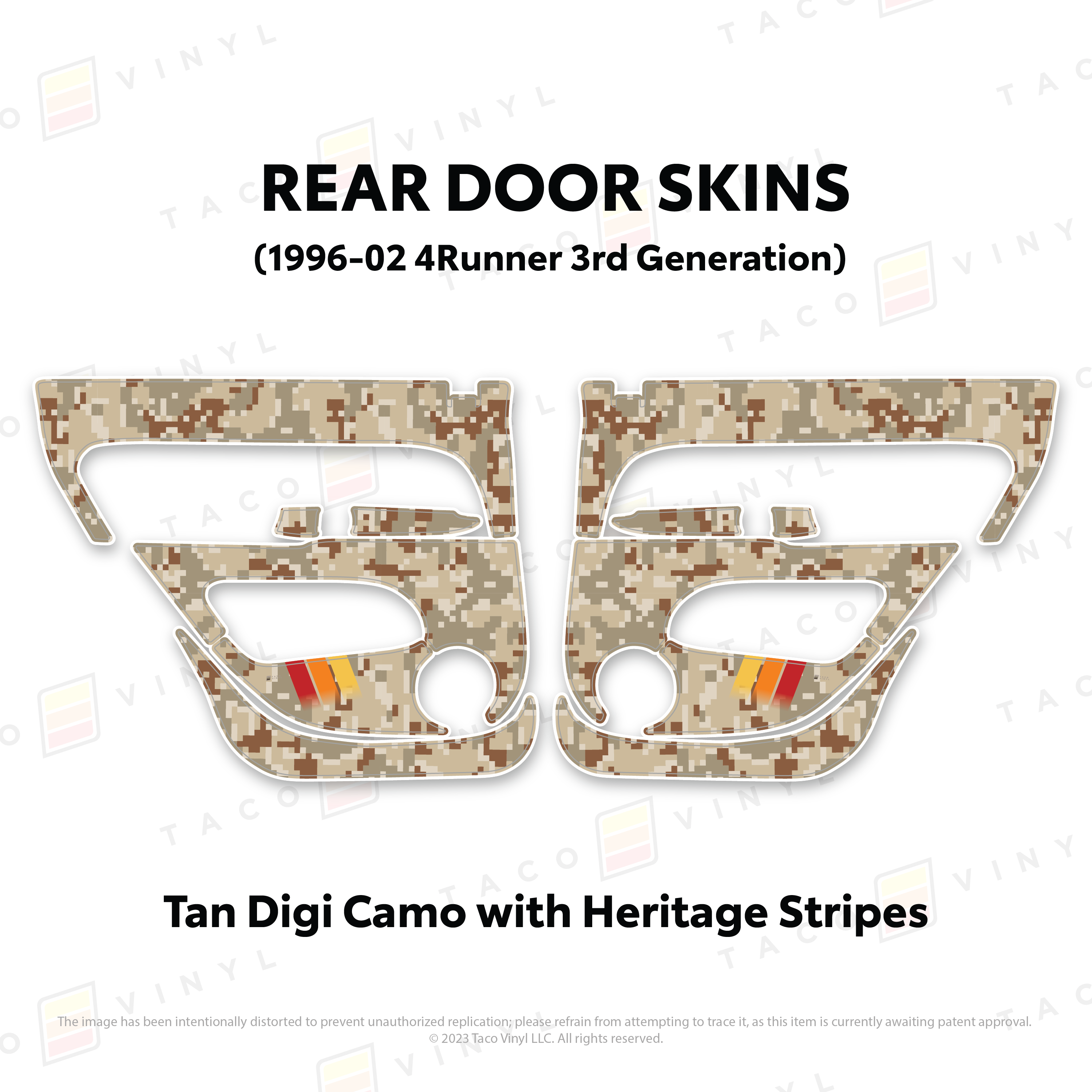 1996-2002  Door Skins For 4Runner