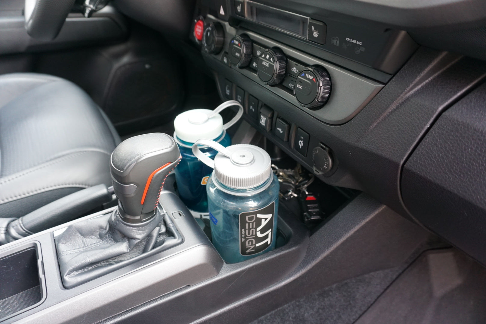 Oversize Cup Holder with Tray (For 2016-2023 Tacoma) - BLACK