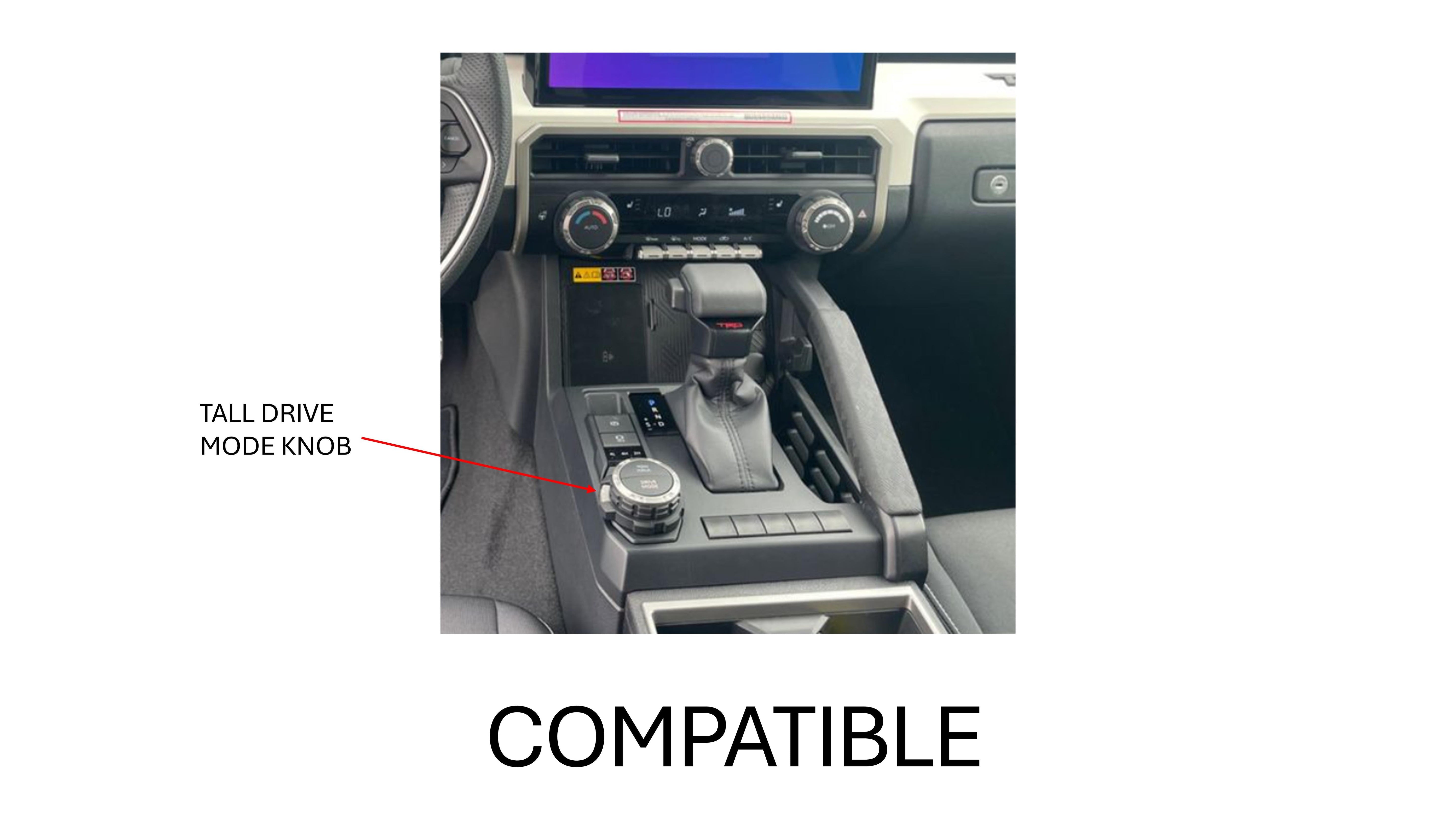 V2 Climate + Drive Mode Knobs (For 2024+ Tacoma / 2025+ 4Runner) - BLACK