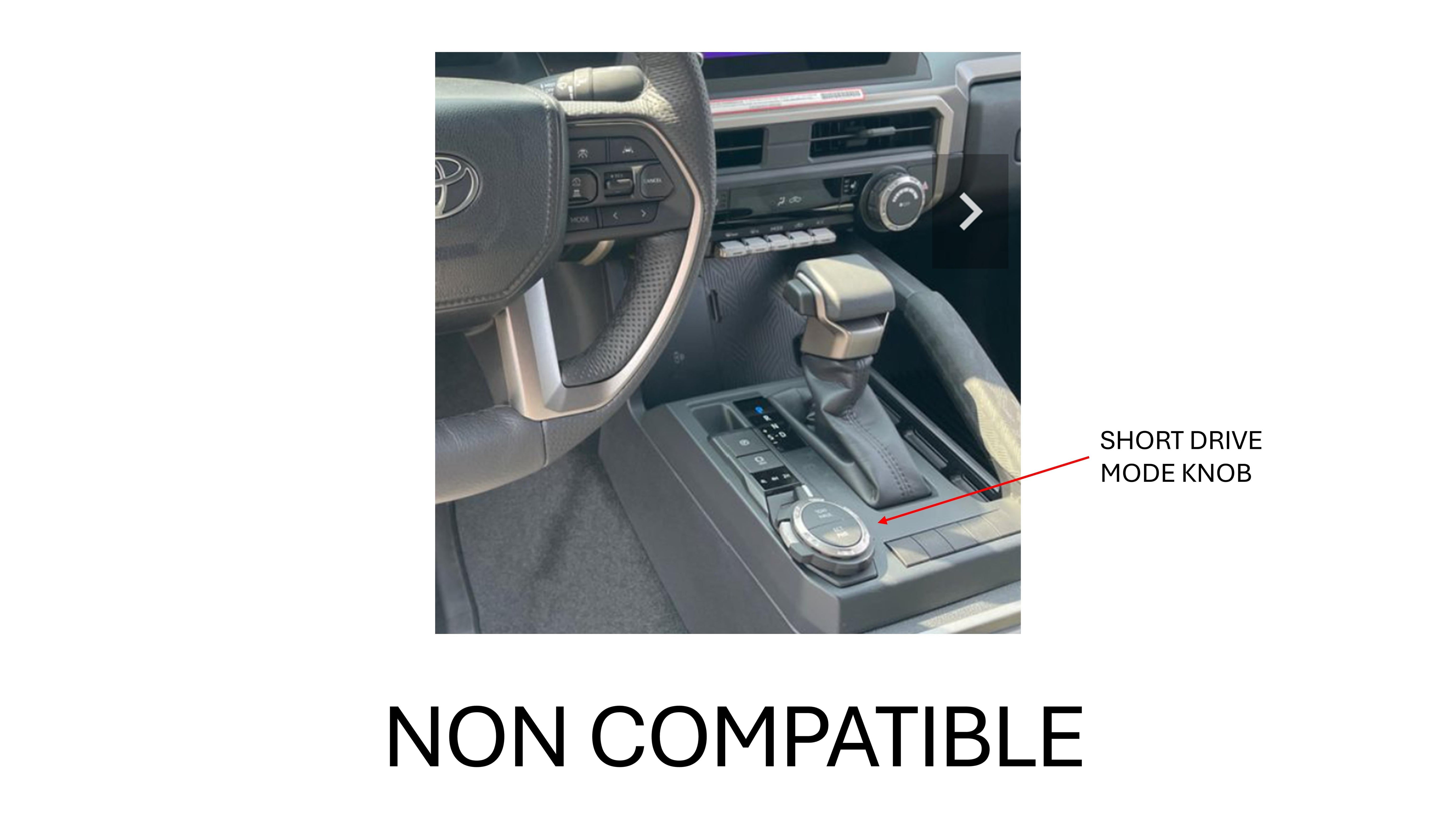 V2 Radio Knob + Drive Mode Knob + Climate Knobs (For 2024+ Tacoma / 2025+ 4Runner) - BLACK