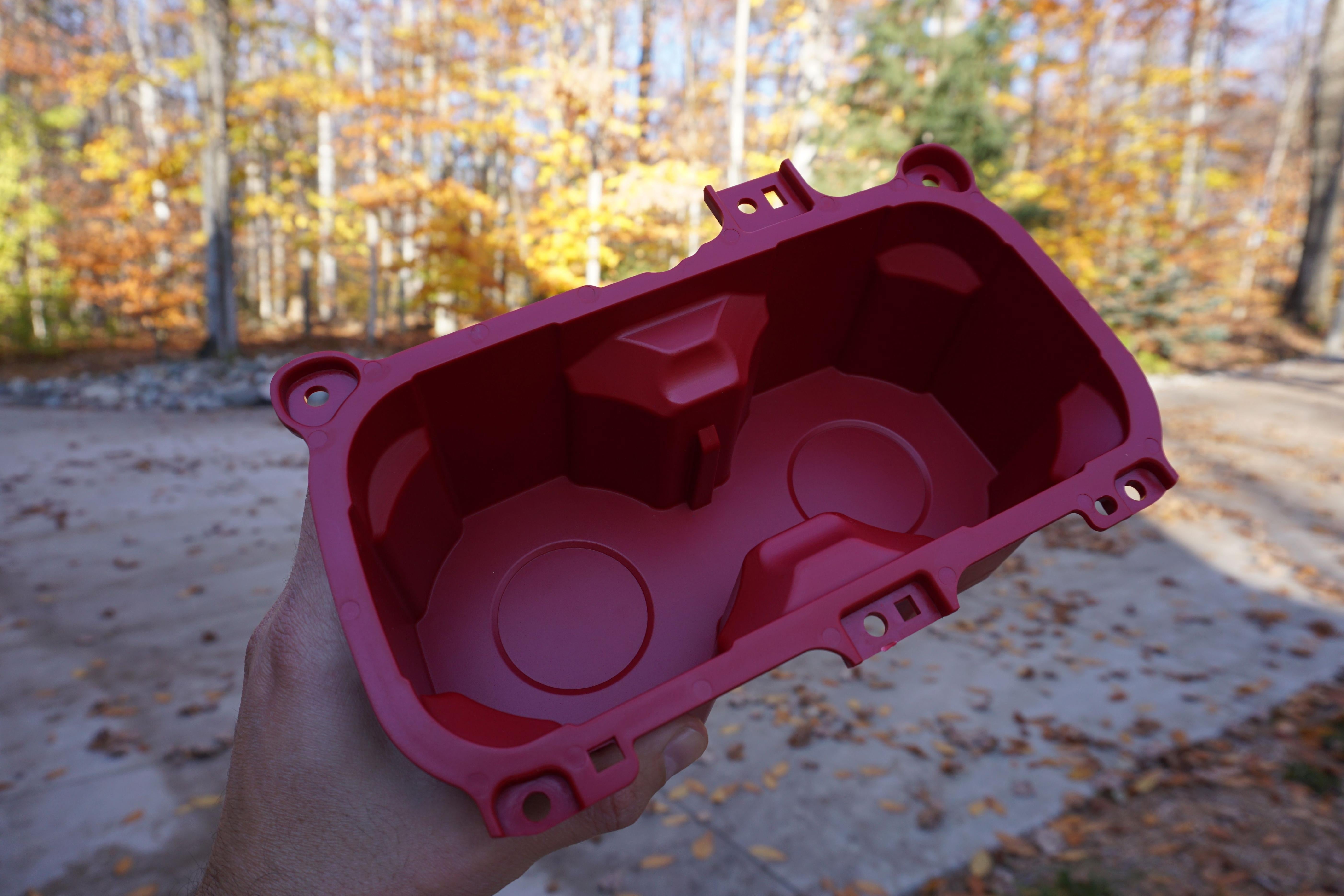 Oversize Cup Holder with Tray (For 2016-2023 Tacoma) - RED