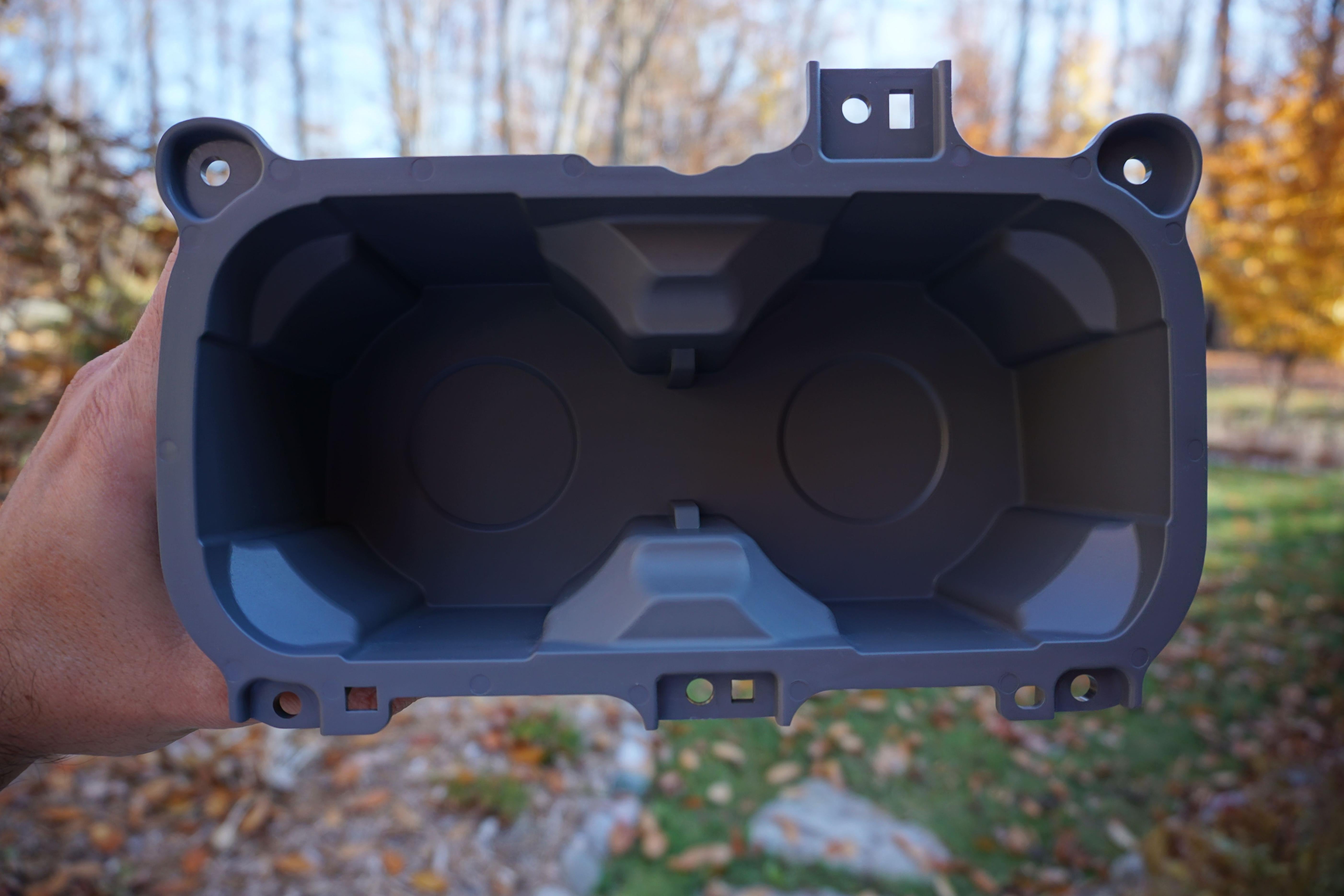 Oversize Cup Holder with Tray (For 2016-2023 Tacoma) - CEMENT