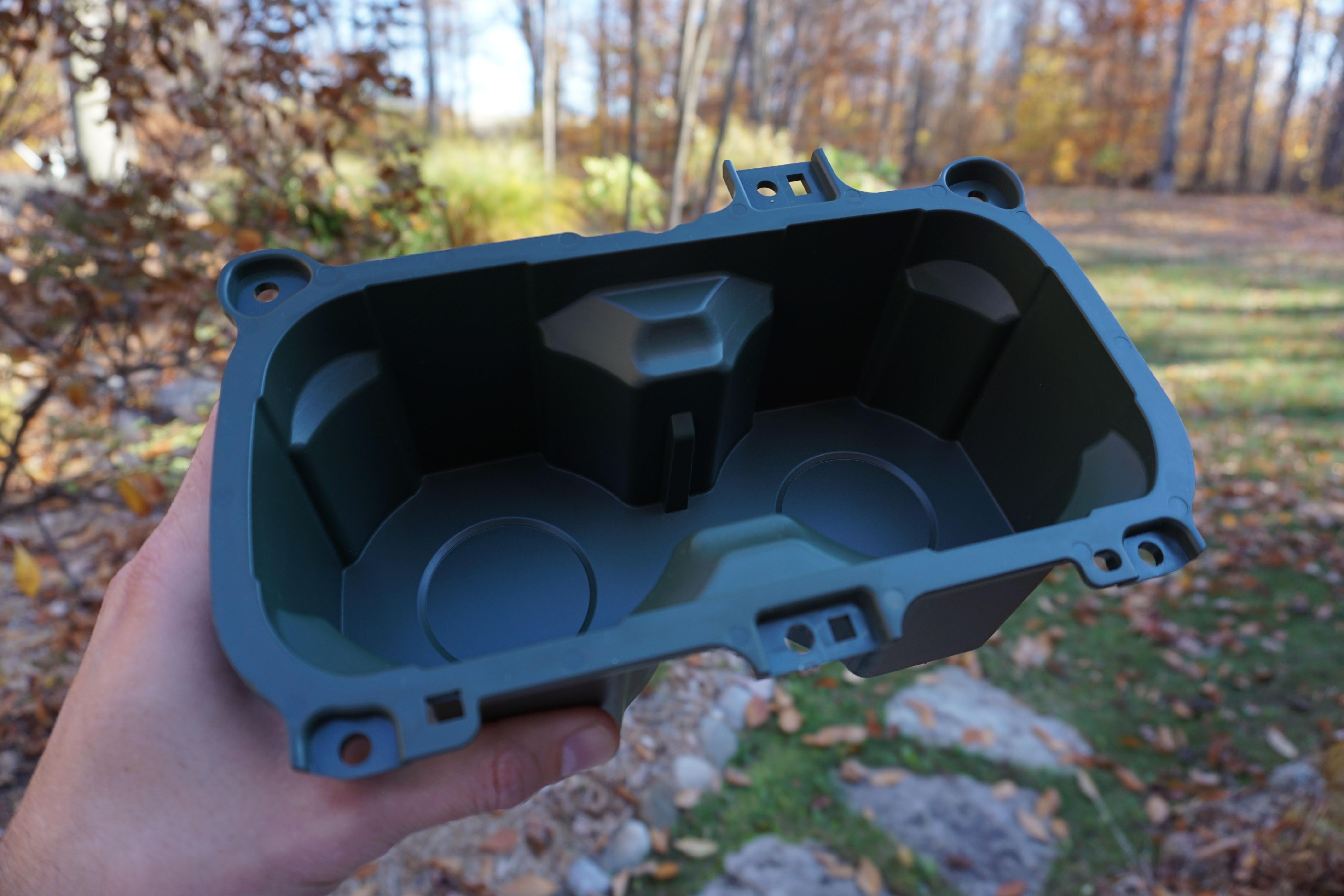 Oversize Cup Holder with Tray (For 2016-2023 Tacoma) - ARMY GREEN
