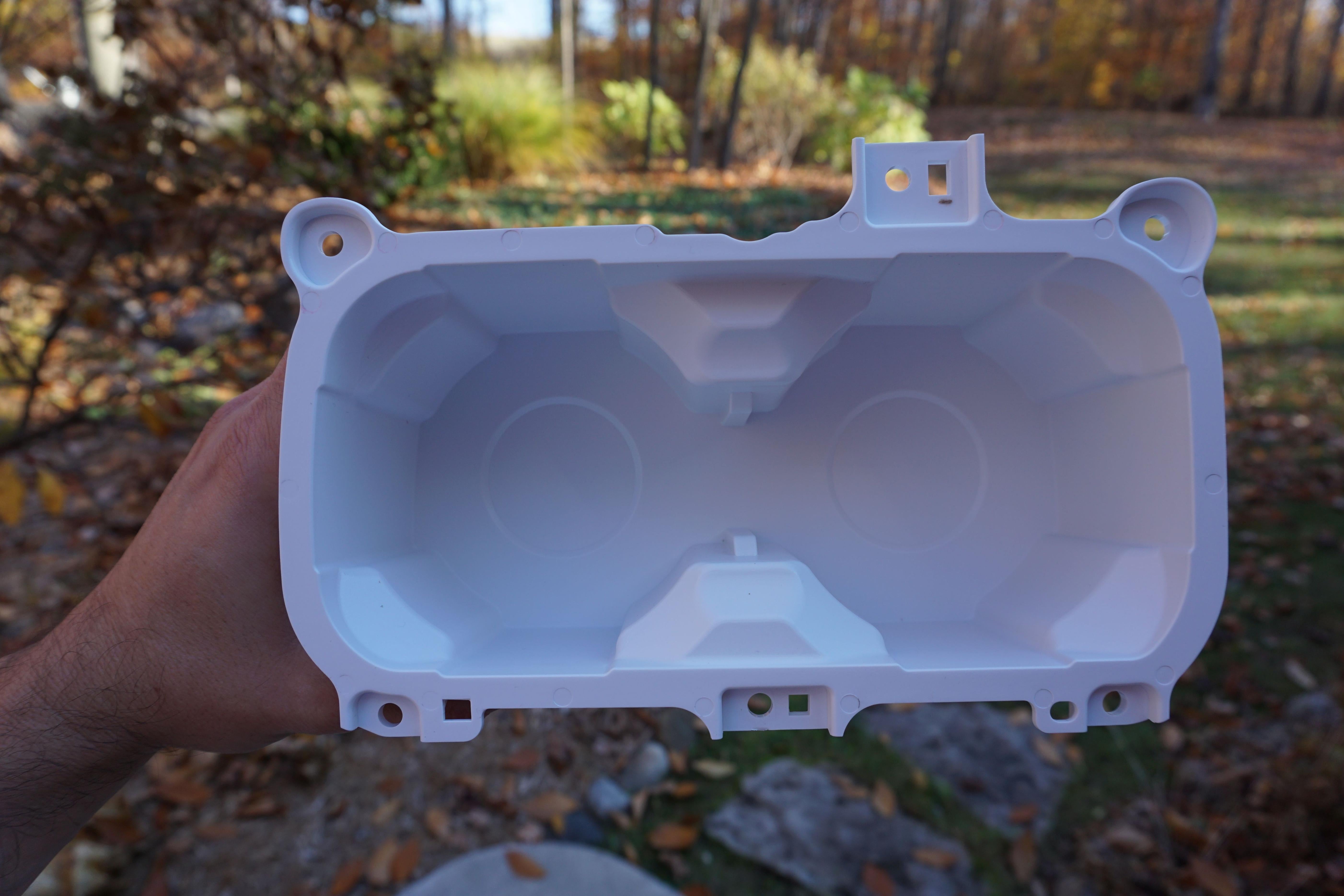 Oversize Cup Holder with Tray (For 2016-2023 Tacoma) - WHITE