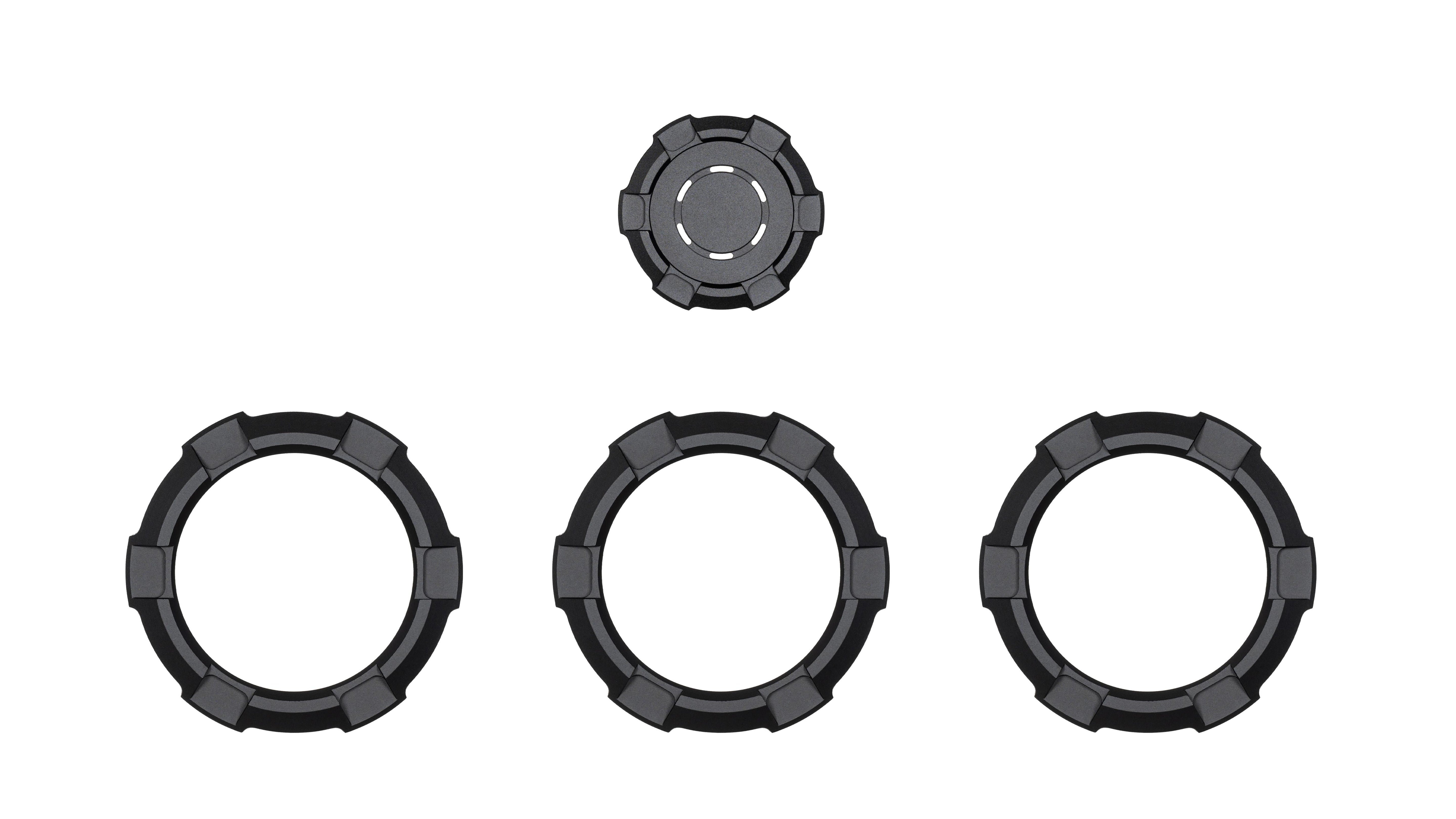 V2 Radio Knob + Drive Mode Knob + Climate Knobs (For 2024+ Tacoma / 2025+ 4Runner) - BLACK