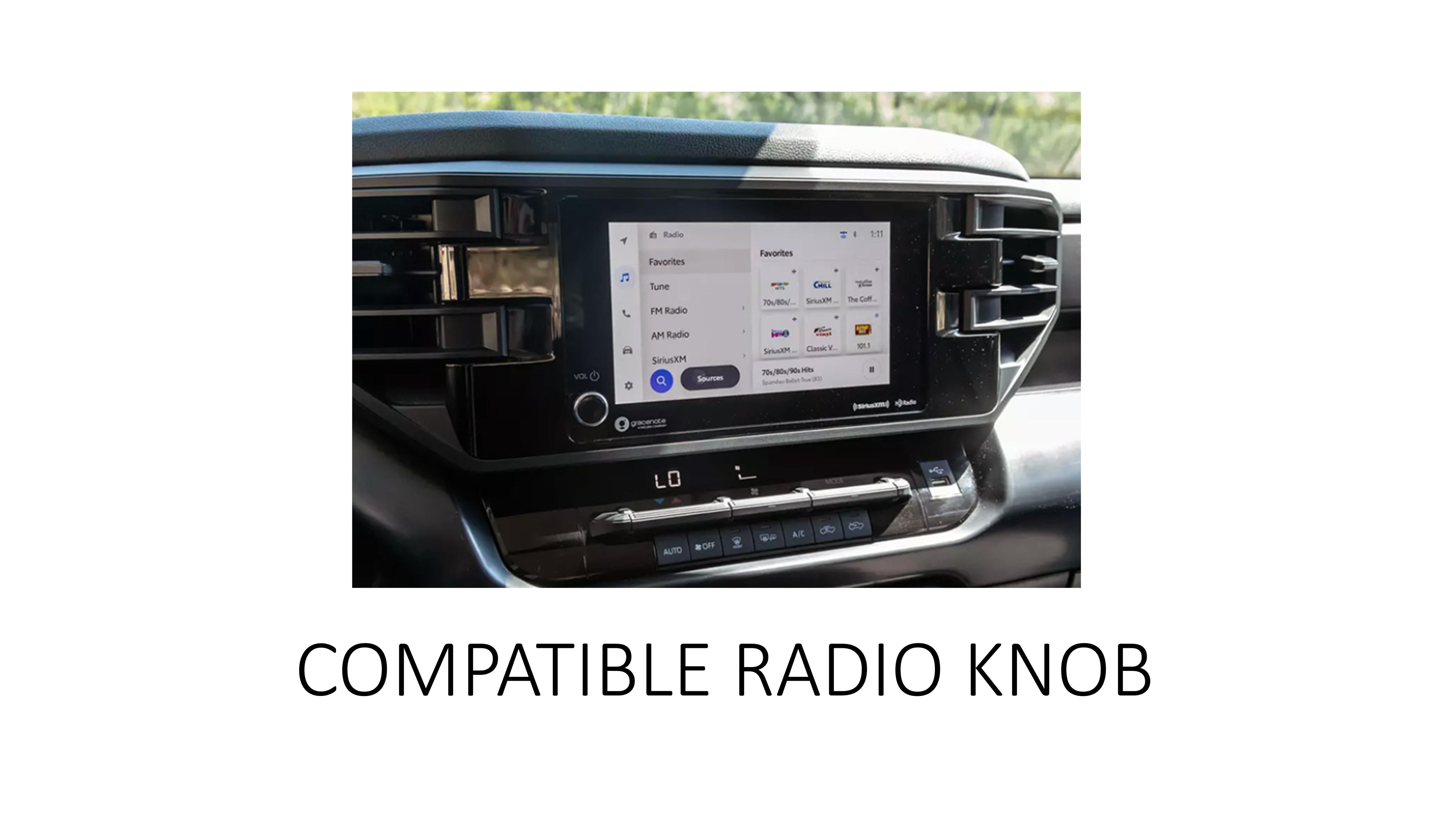 Radio Knob (For 2022+ Tundra 8" Screen) - RED