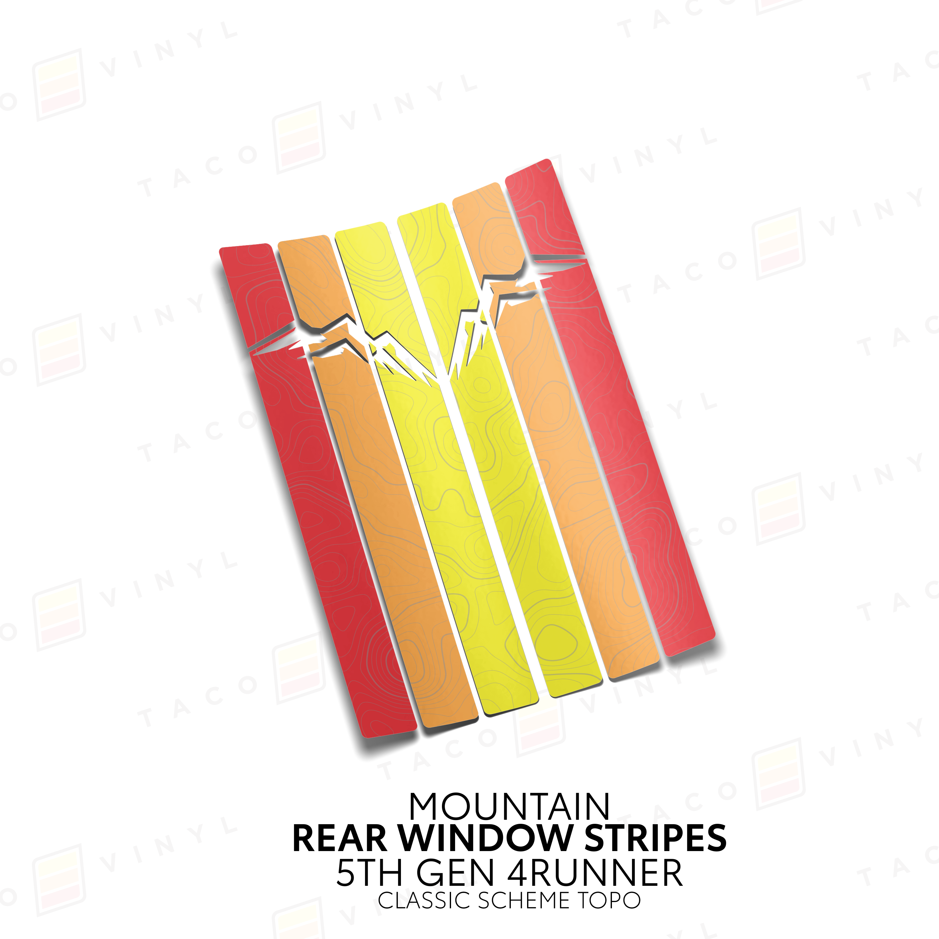 Rear Window Stripes For 4Runner