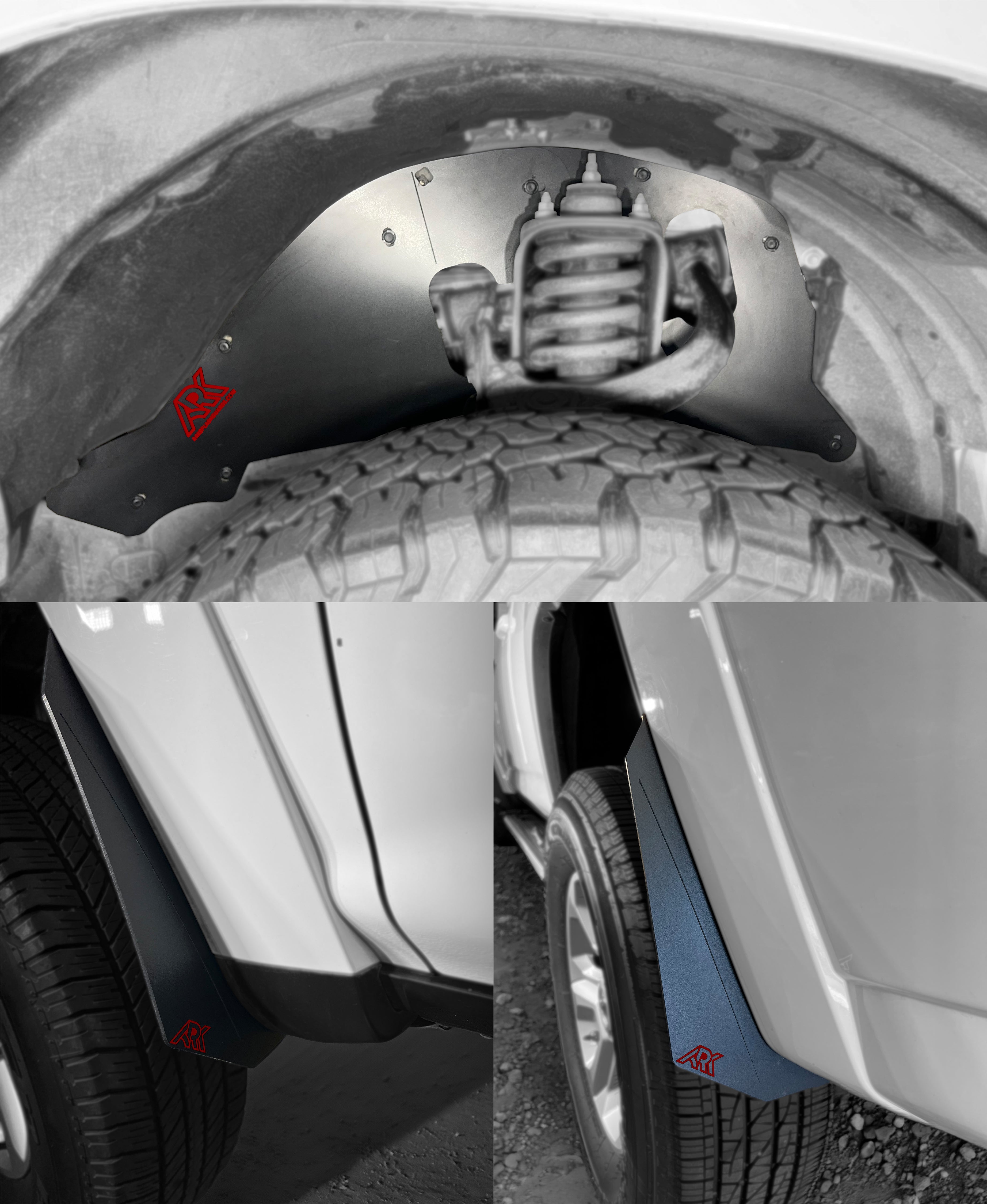 TriXpoly Splash Guards, Mud Flap & Micro Deletes For 2010-2024 Toyota 4Runner
