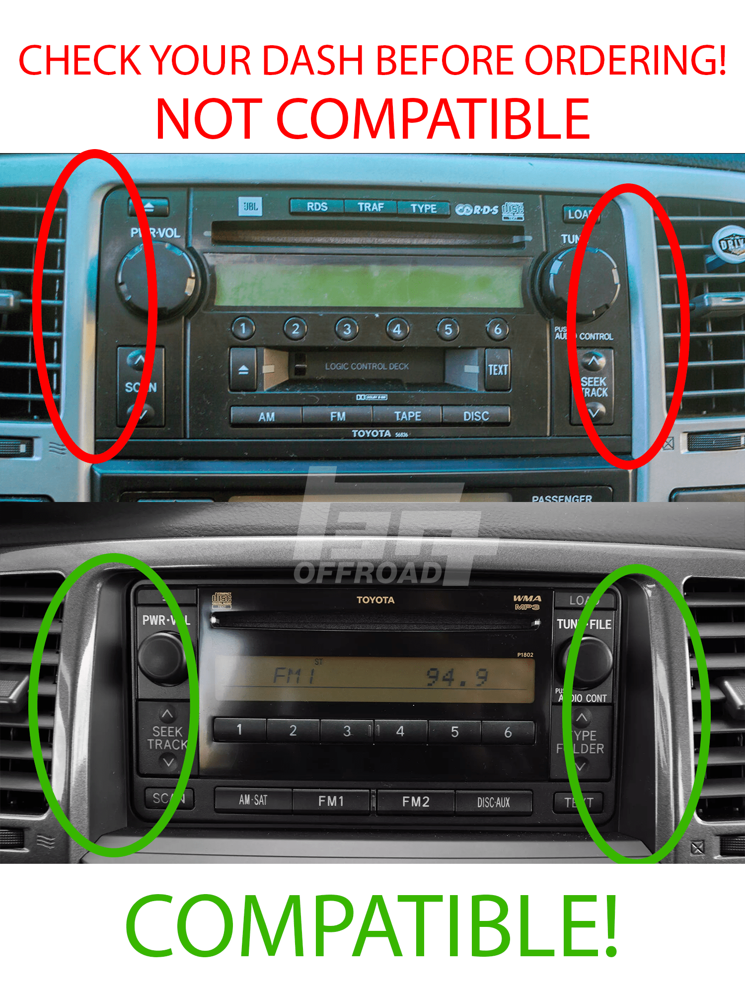 Center Console Dash Modular Accessory Mount (MAM) - For 4th Gen 4Runner (03-09)