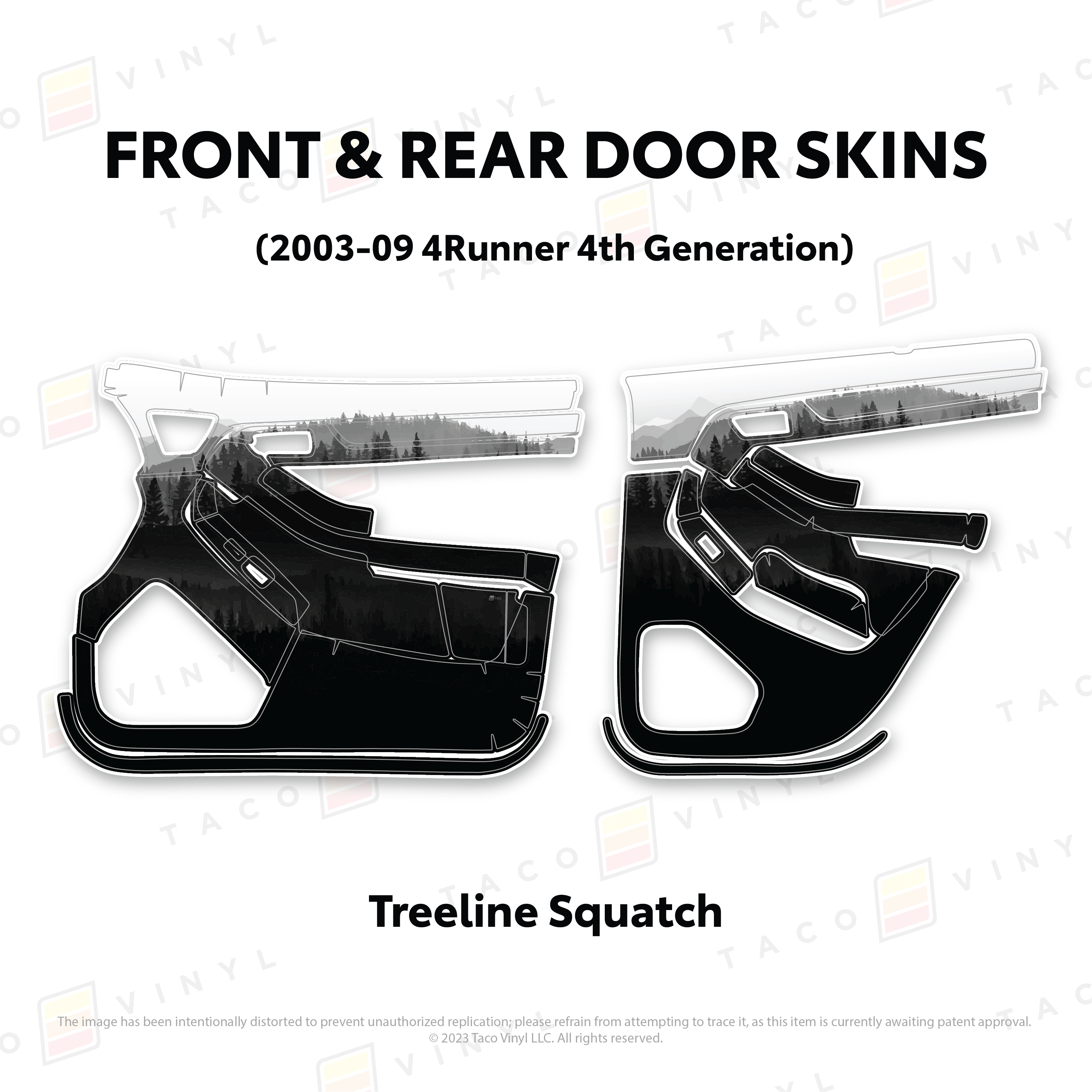 2003-2009  Door Skins For 4Runner