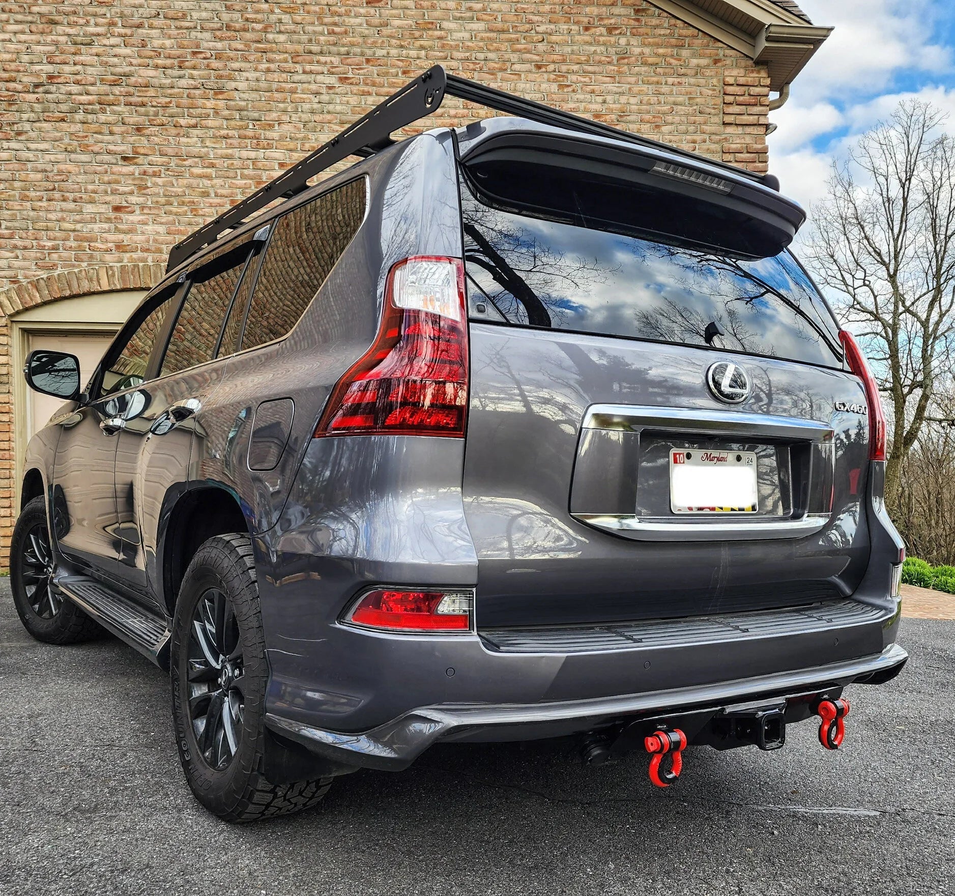 NYTOP Rear Tow Hitch Receiver Hybrid Bumper For 2014-2023 Lexus GX460