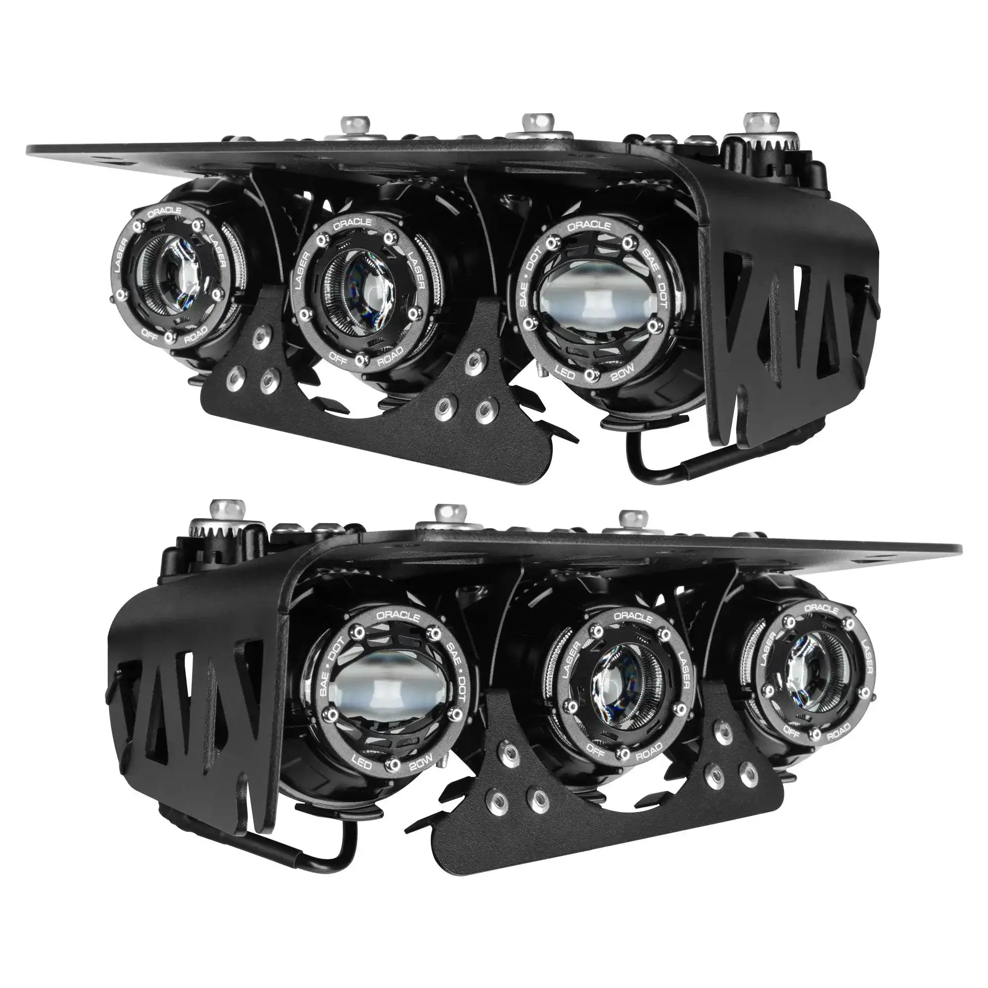 ORACLE Lighting 2021-2025 Ford Bronco Off Road LASER Auxiliary Lights + LED Fog Light Kit for Steel Bumper