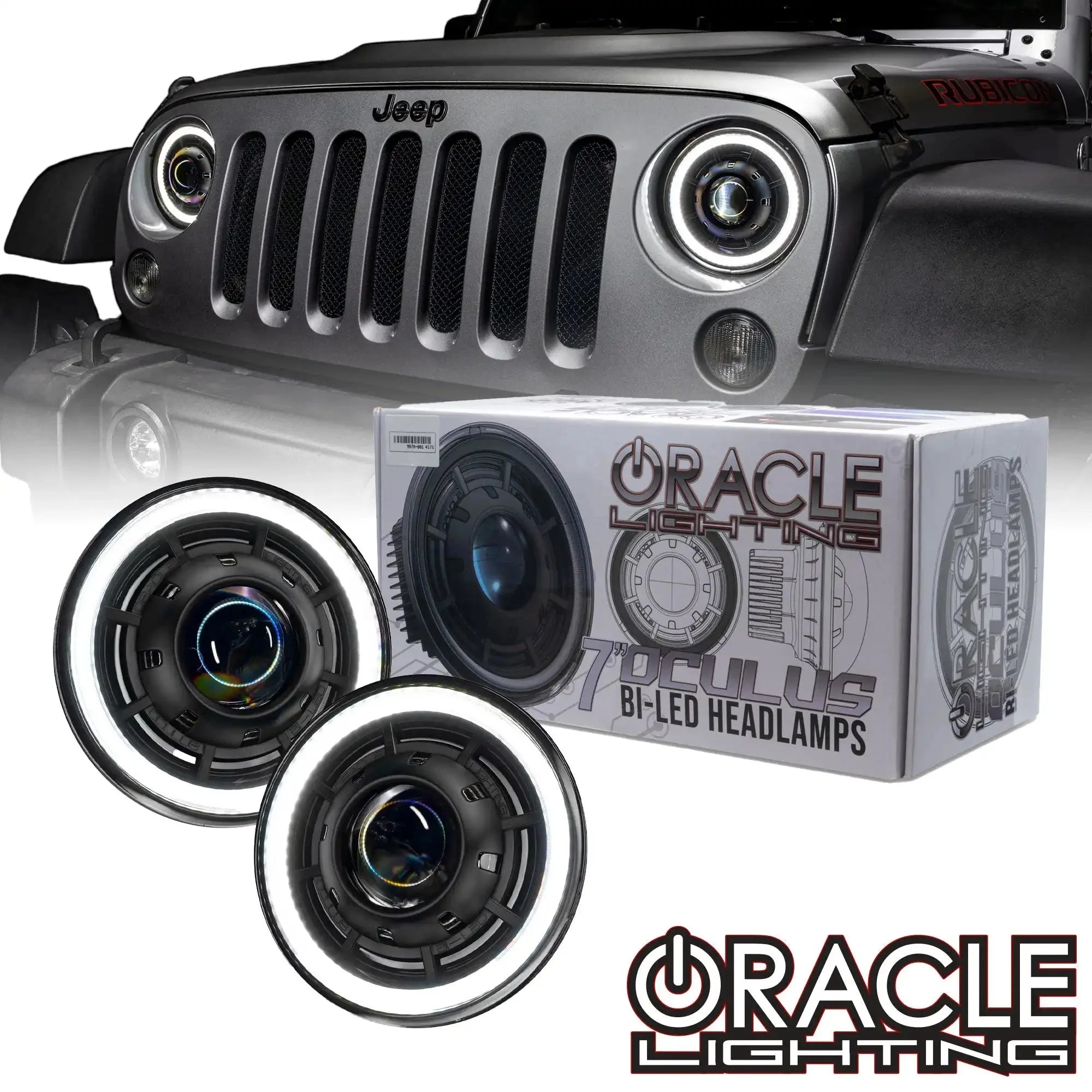 ORACLE Lighting Oculus™ 7" Bi-LED Projector Headlights for Jeep Wrangler JK 07-18