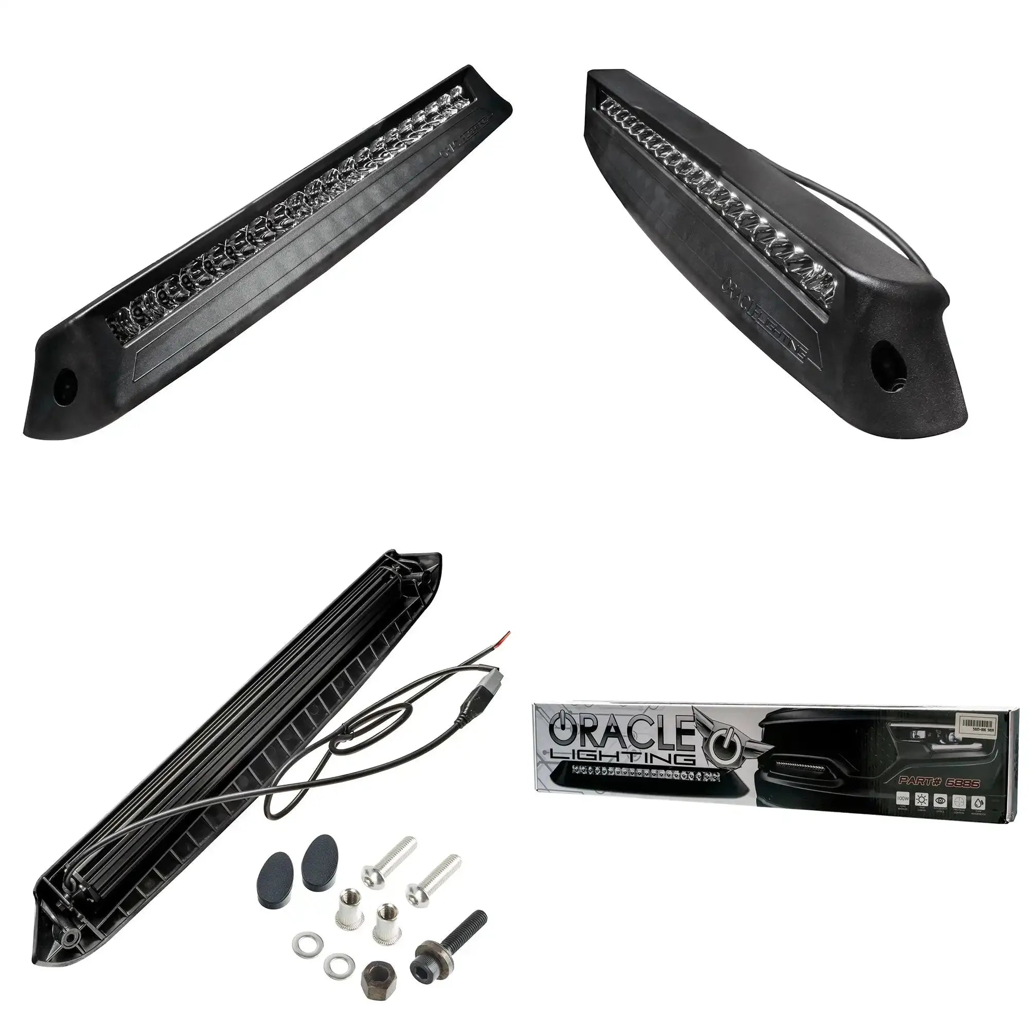 Front Bumper Flush LED Light Bar For 2019-2025 RAM Rebel/TRX/RHO | 100W 12,000 Lumens