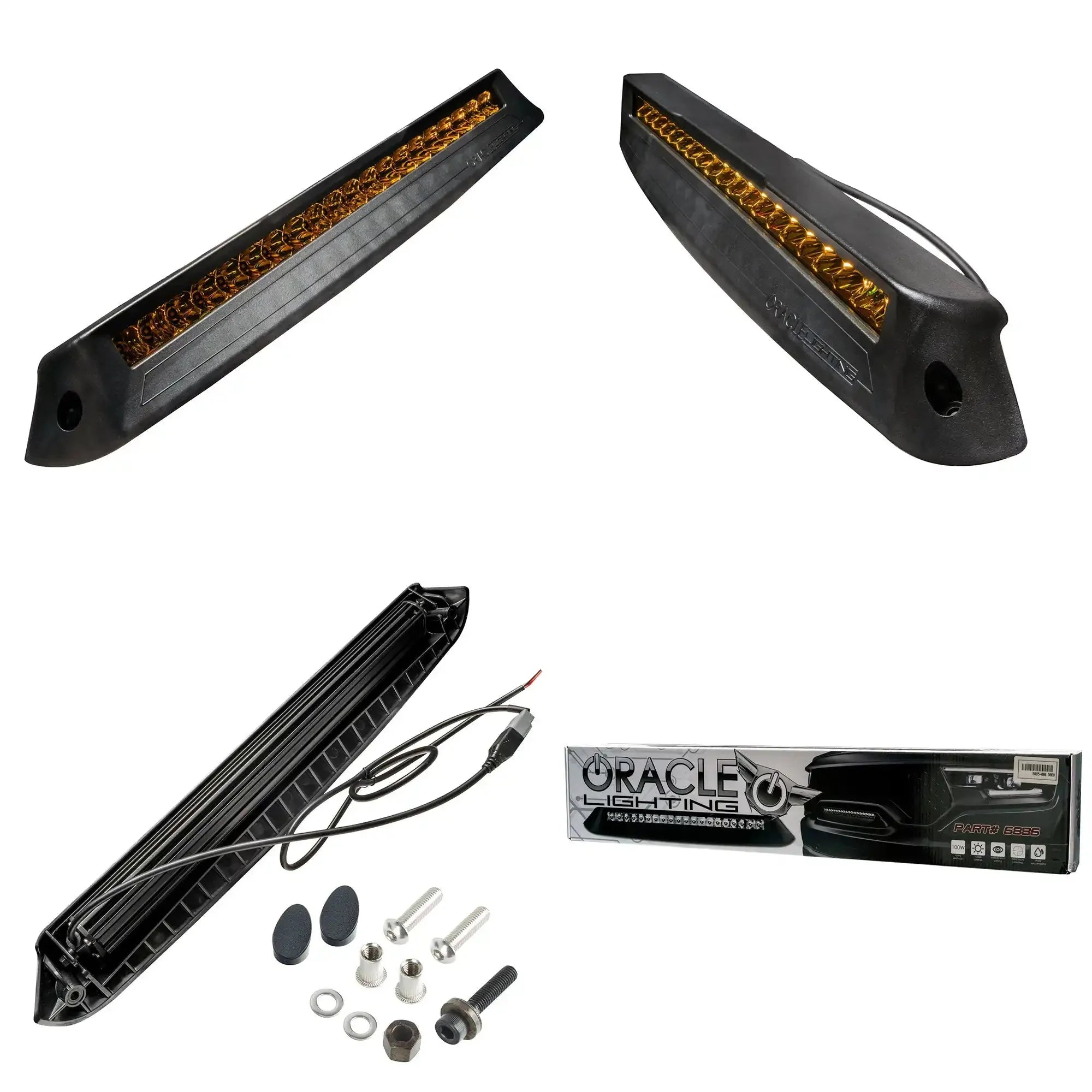 Front Bumper Flush LED Light Bar For 2019-2025 RAM Rebel/TRX/RHO | 100W 12,000 Lumens