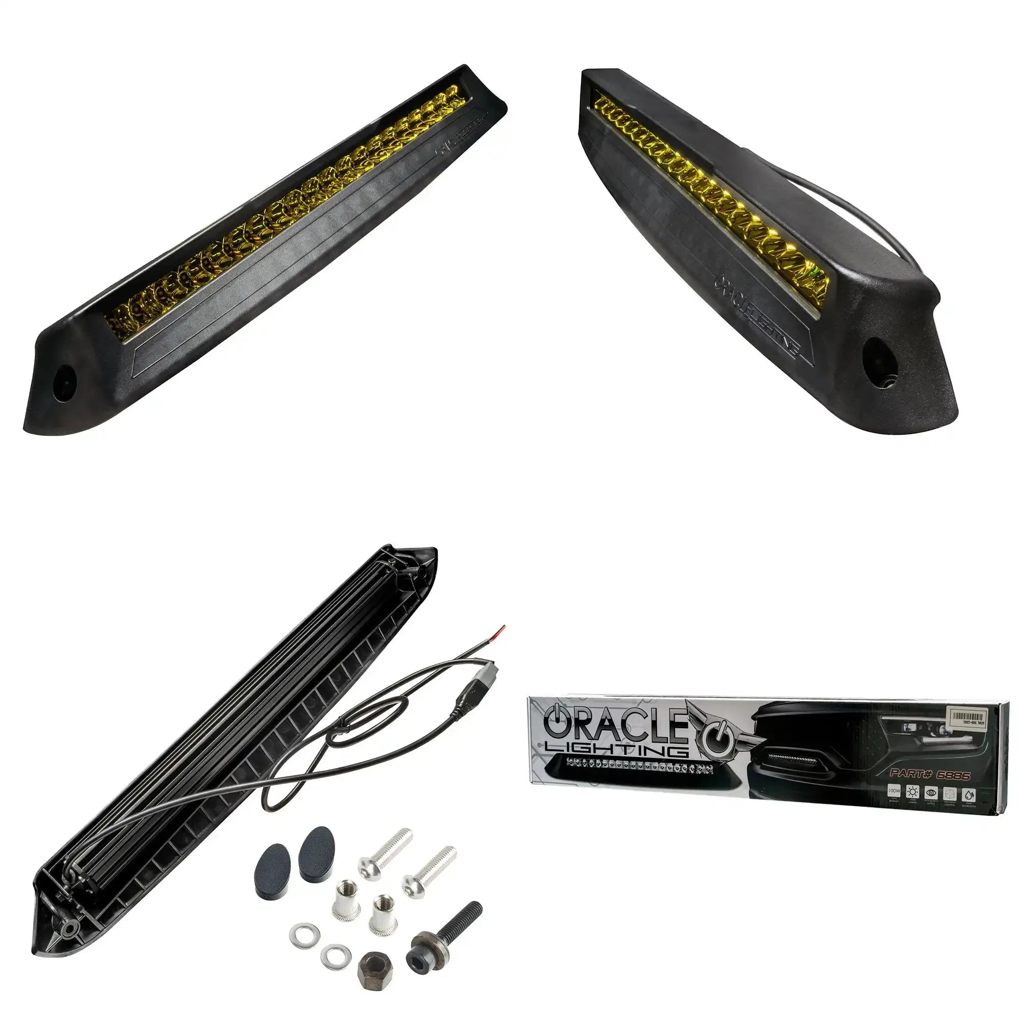 Front Bumper Flush LED Light Bar For 2019-2025 RAM Rebel/TRX/RHO | 100W 12,000 Lumens