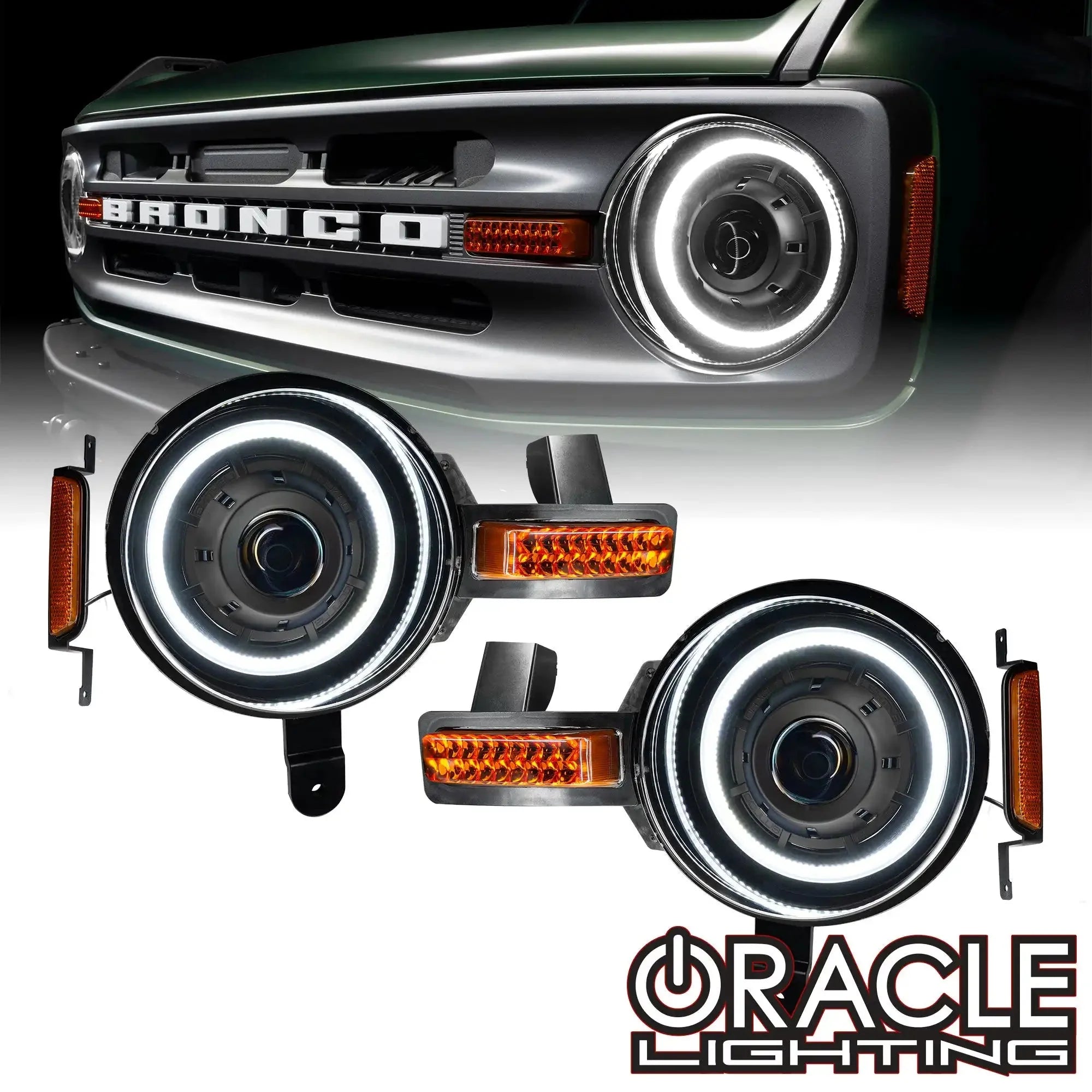 ORACLE Lighting Oculus™ Bi-LED Projector Headlights For 2021-2026 Ford Bronco