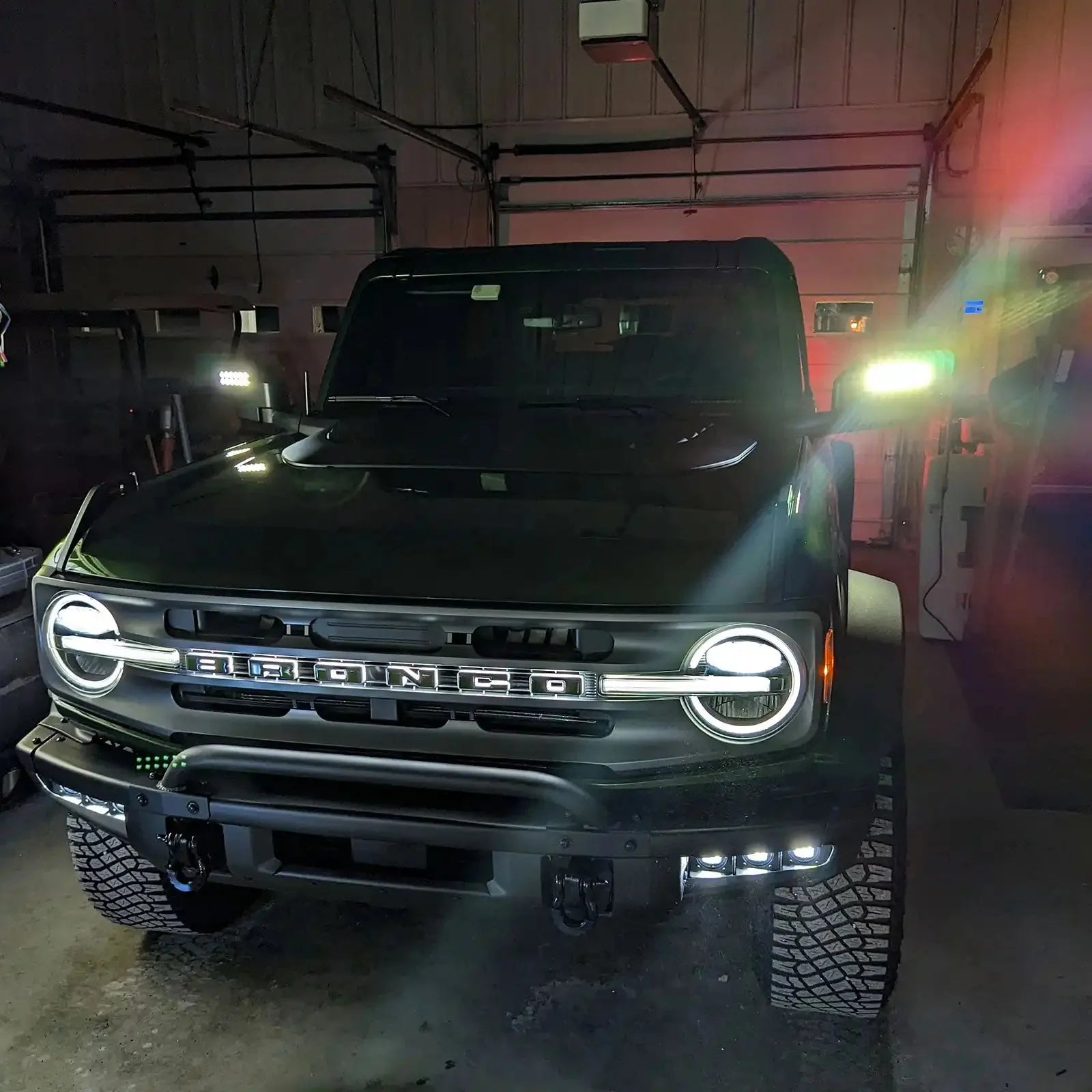 LED Off-Road Side Mirrors For 2021-2026 Ford Bronco - Peripheral Ditch Lights (2200+ Lumens)