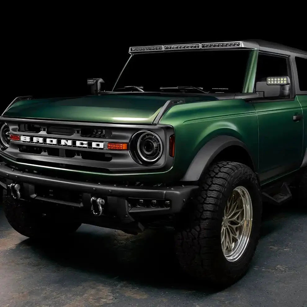 LED Off-Road Side Mirrors For 2021-2026 Ford Bronco - Peripheral Ditch Lights (2200+ Lumens)
