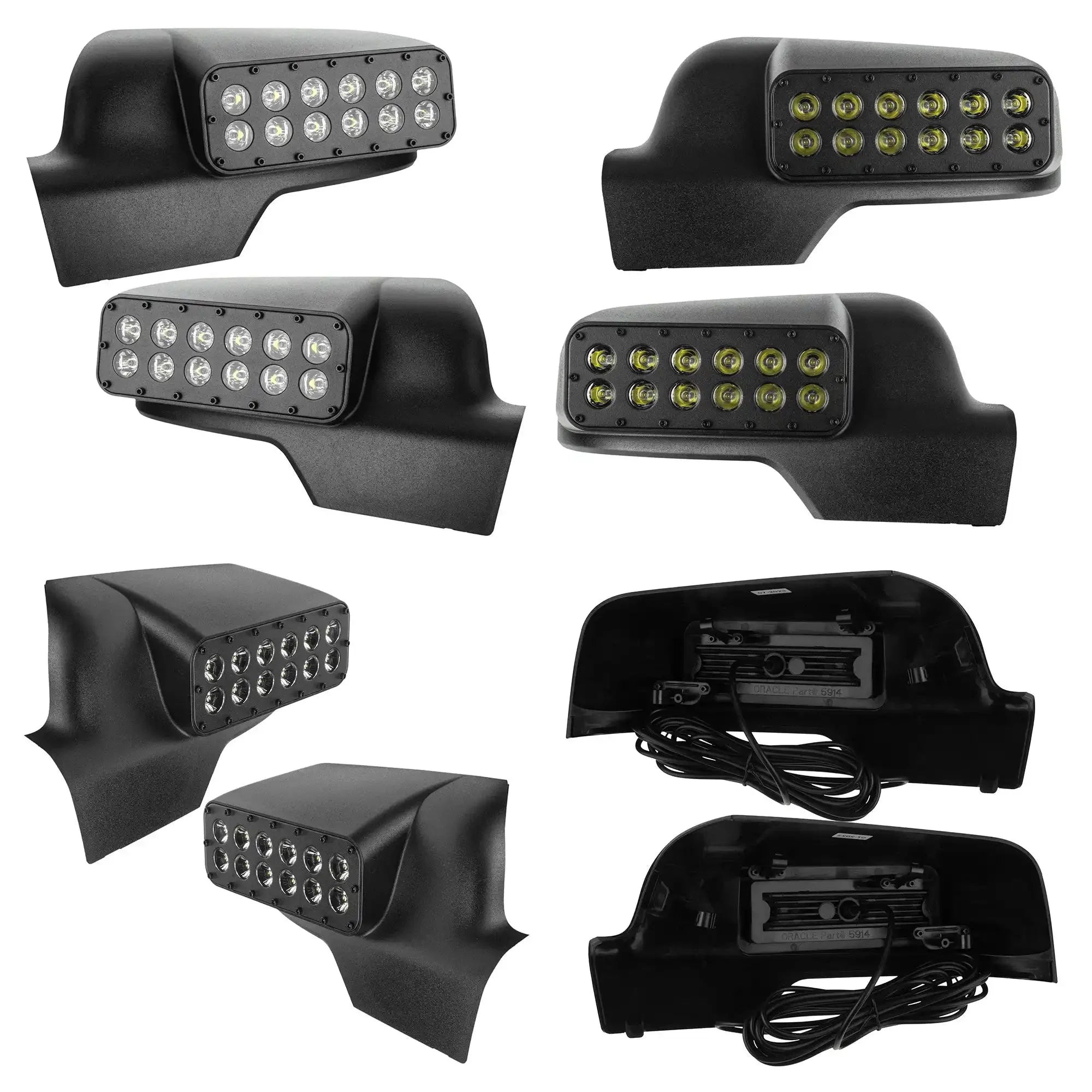 LED Off-Road Side Mirror Ditch Lights For 2019-2026 RAM 1500 DT