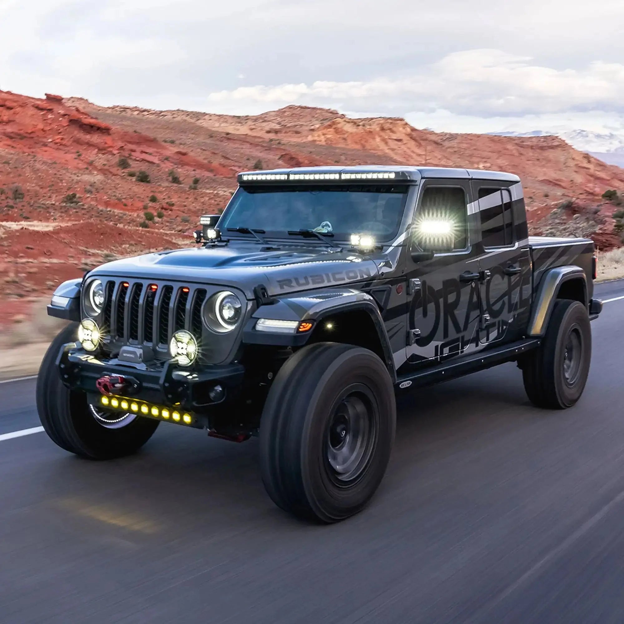 Integrated Roof LED Light Bar For Jeep JL/JT | ORACLE 18,000 Lumens 240W